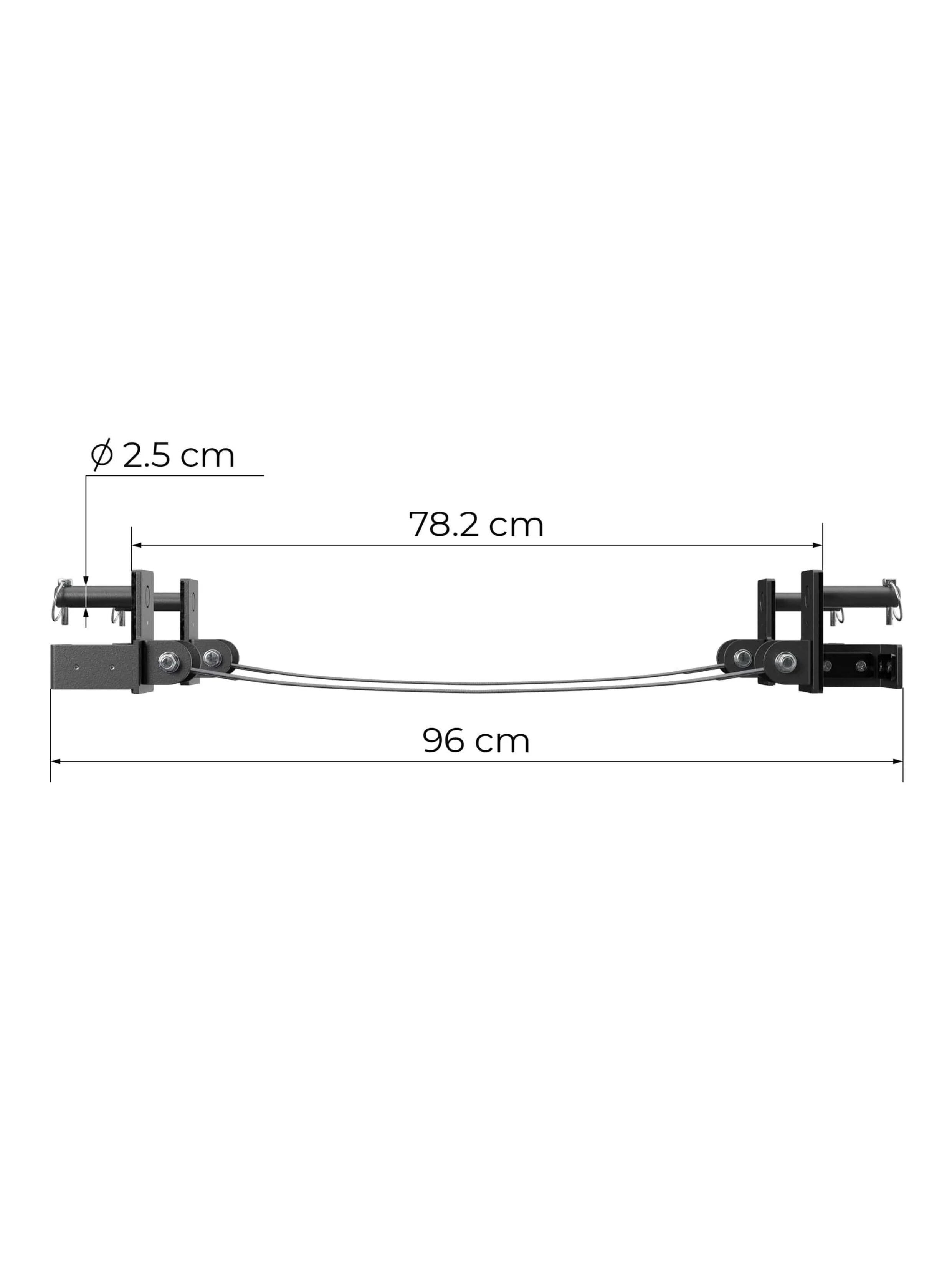 R8 Safety Straps | 78 cm | Für R8-Racks mit 78 cm Crossbars 3/5
