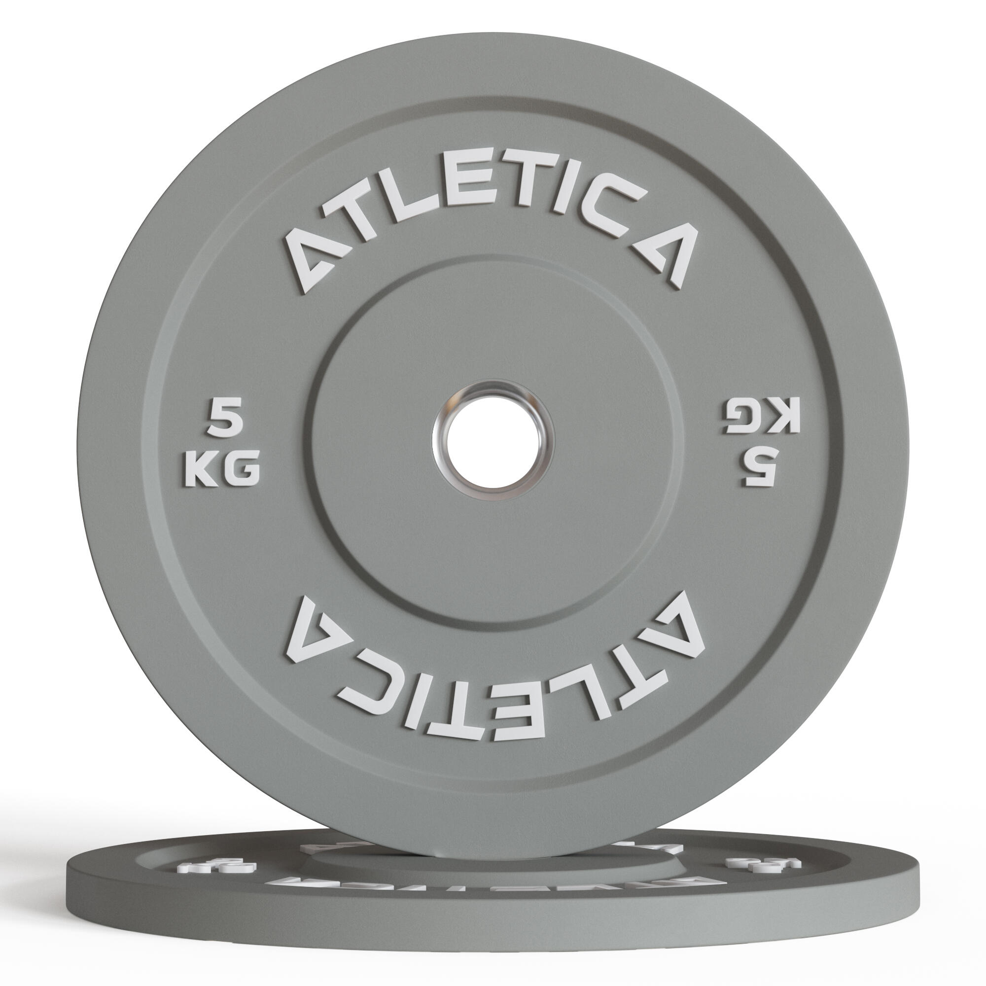 Color Bumper Plates | 2x5kg |Ø 50 mm Edelstahlring | Robust & langlebig 2/3