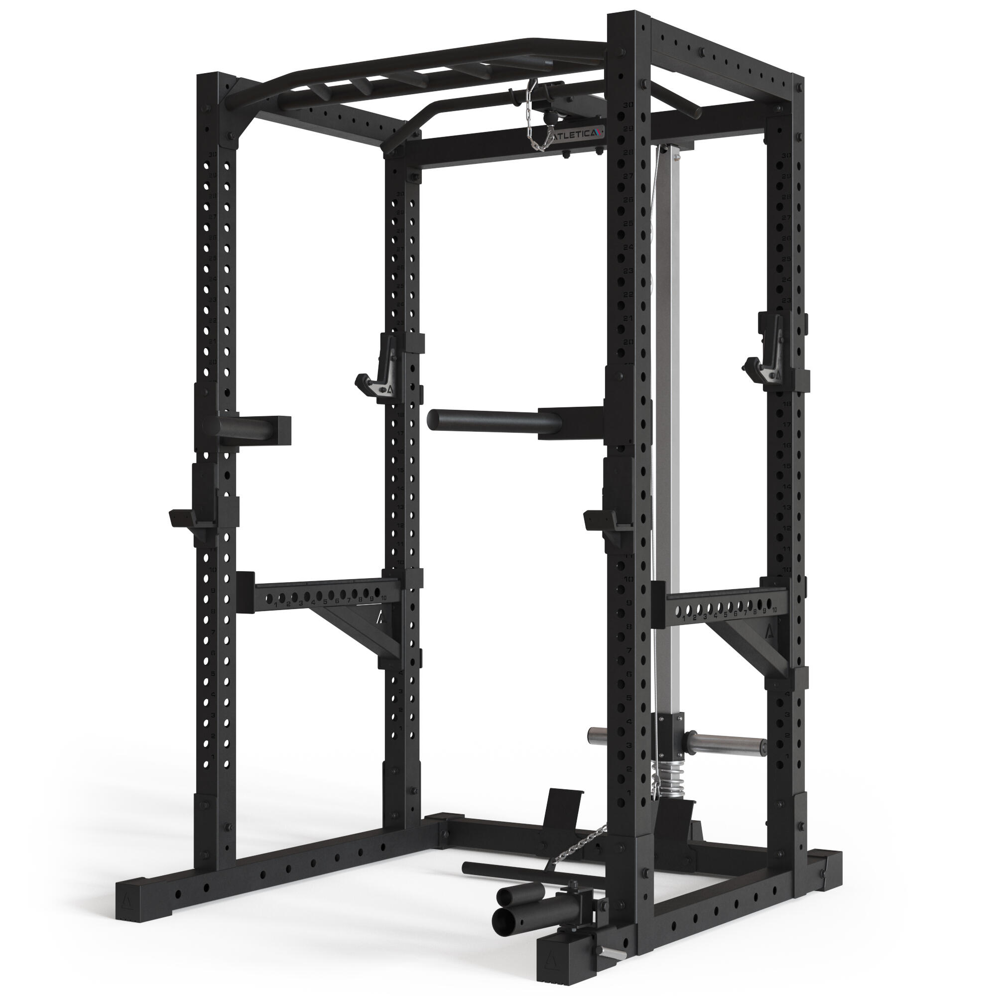 R7-Cage Power Rack mit Latzug- und Ruderstation 5/5