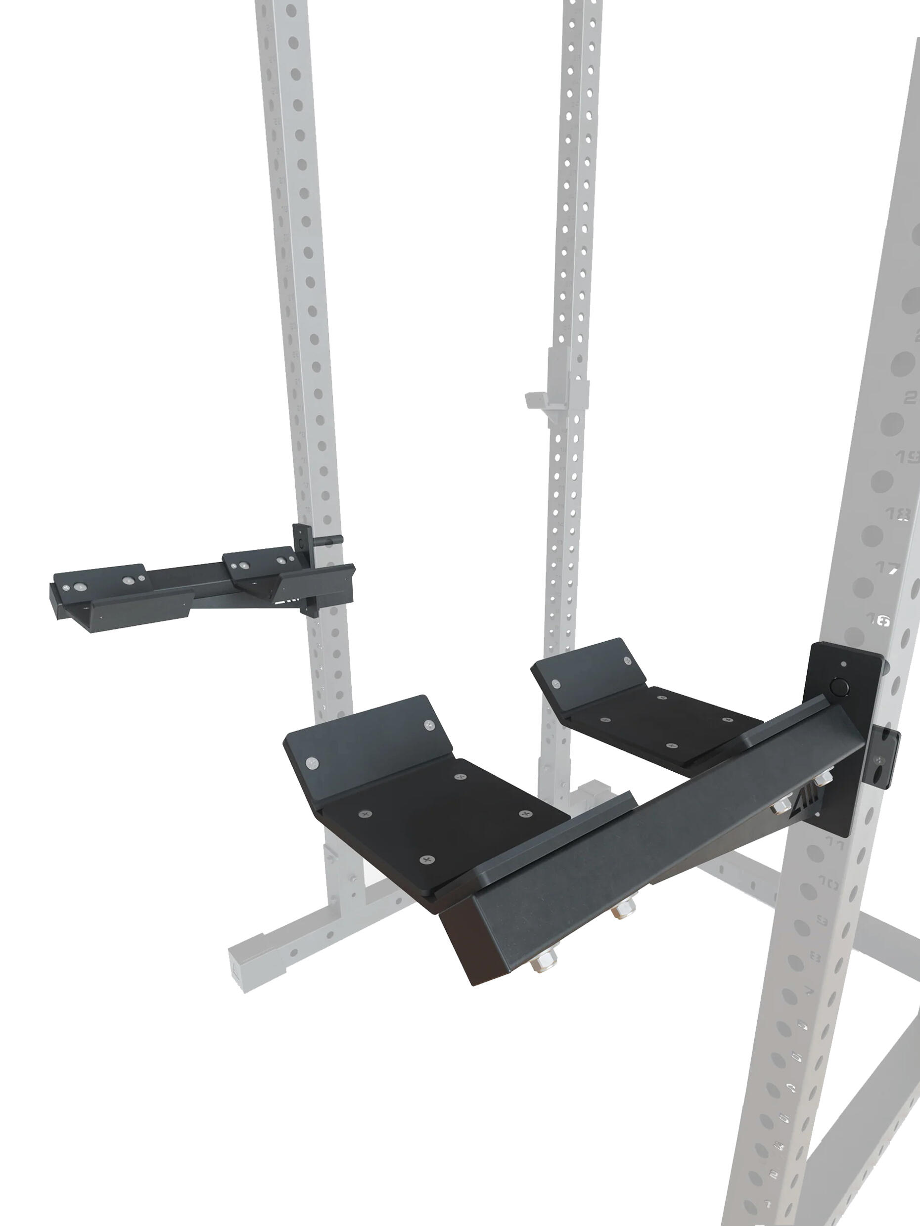 Kurzhantel Schalen Halterung Set | Quer oder längst am Rack nutzbar 1/6