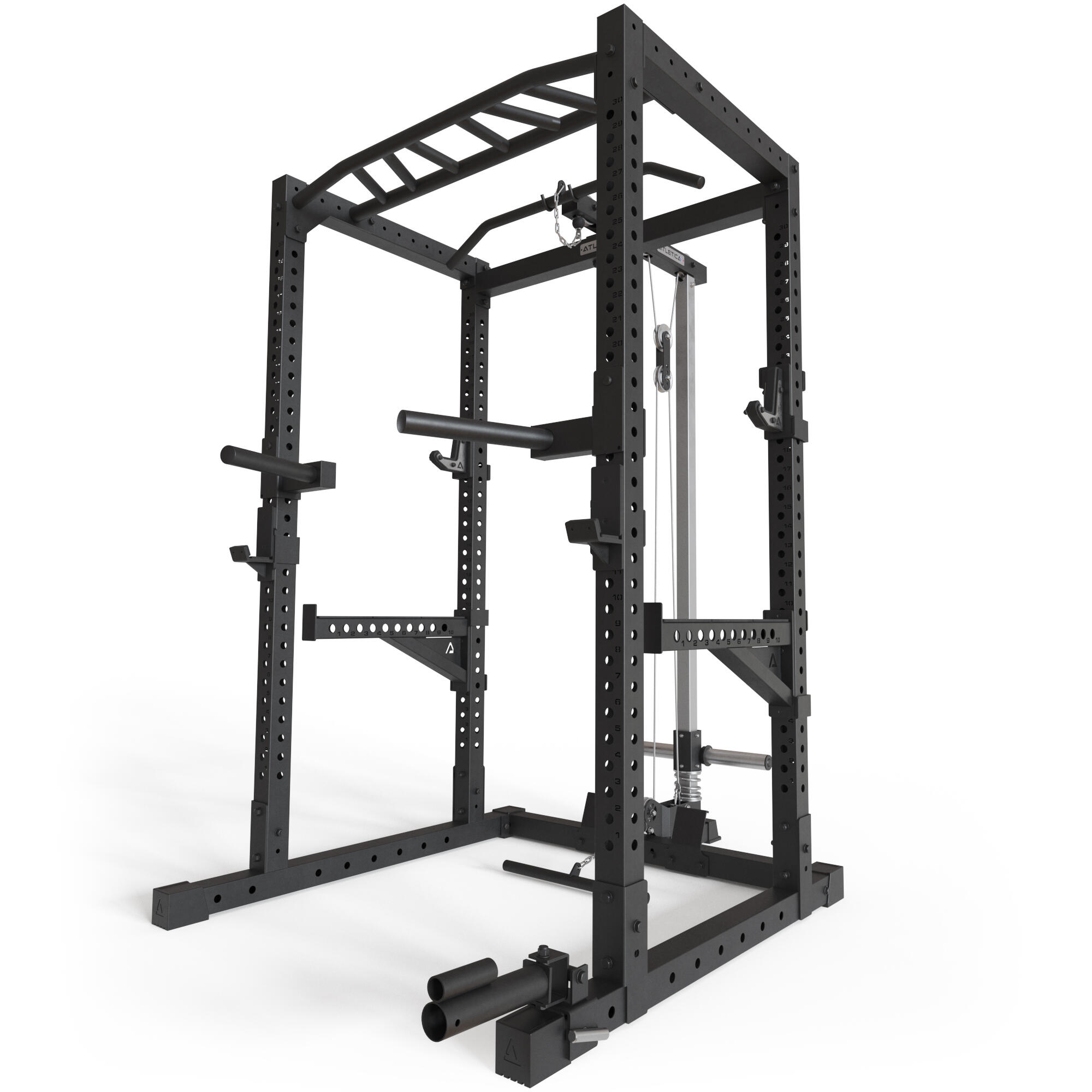 ATLETICA R7-Cage Power Rack | Power Rack mit Latzug- und Ruderstation