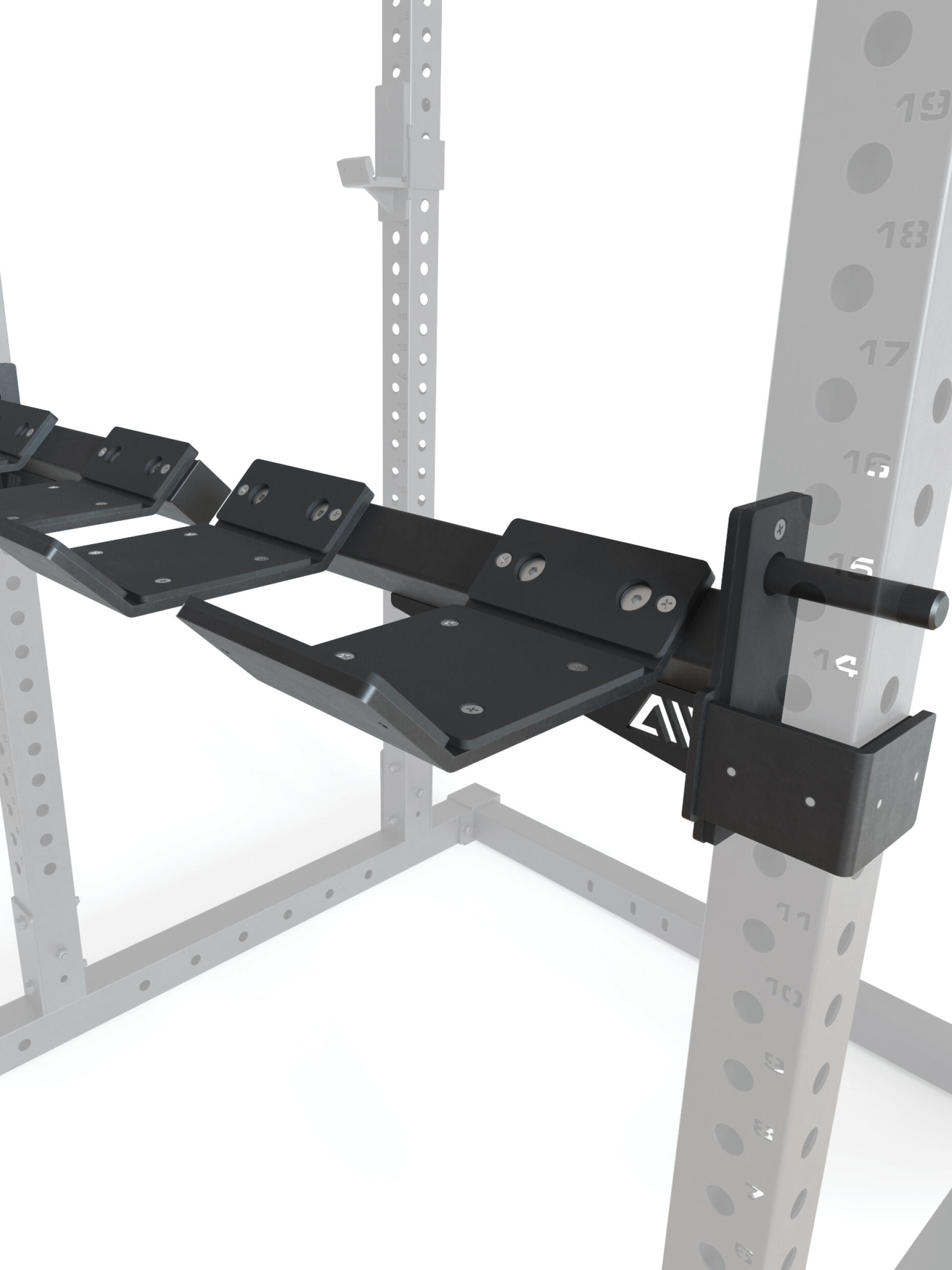 Kurzhantel Schalen Halterung Set | Quer oder längst am Rack nutzbar 5/6