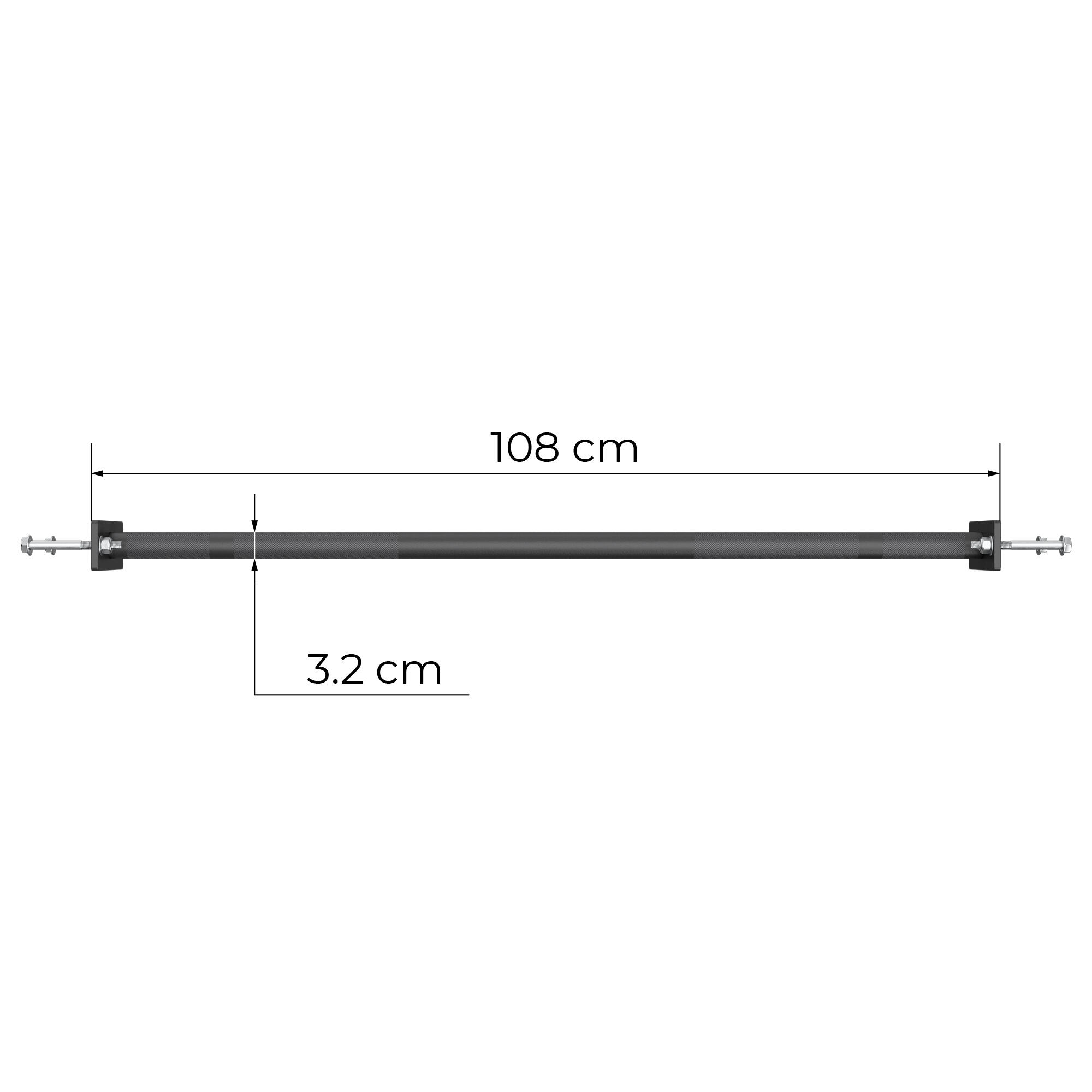 R8 Monkey Bar | Klimmzugstange mit gerändelten Griffen | Ø 32 mm 6/7