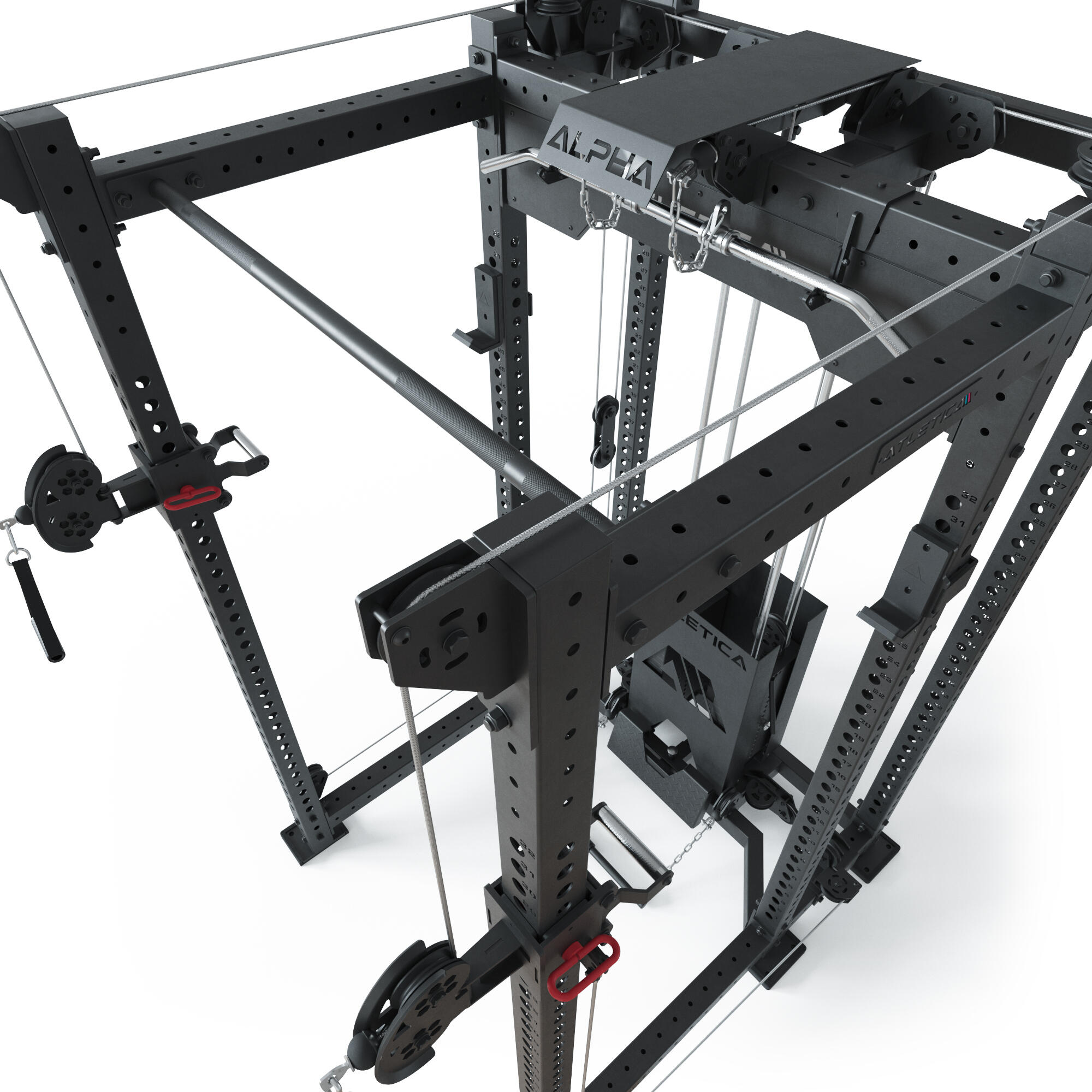 R8 Alpha | Power Rack | 180kg Steckgewichte | Schwarz 6/6