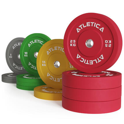 Color Bumper Plates Set | 190kg aus 4x 5 kg ∣ 4x 10 kg ∣ 2x 15 kg ∣ 4x 25 kg