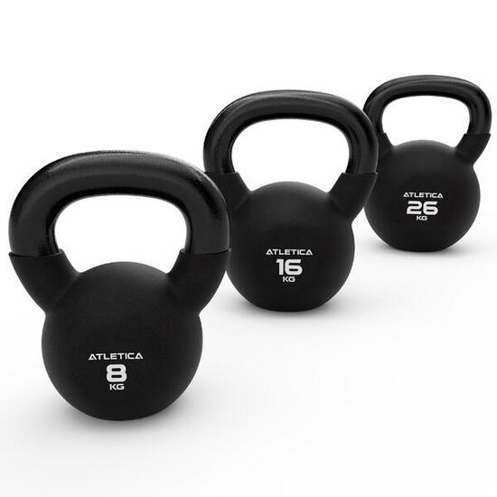 Kettlebells Set | Top-3 | 8kg 16kg 26kg | TÜV geprüft auf Schadstoffe