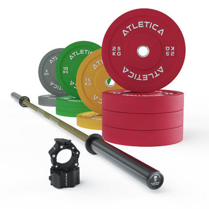 Langhantel Set |Beta Powerlifting | Military Green |Kraft und Präzision