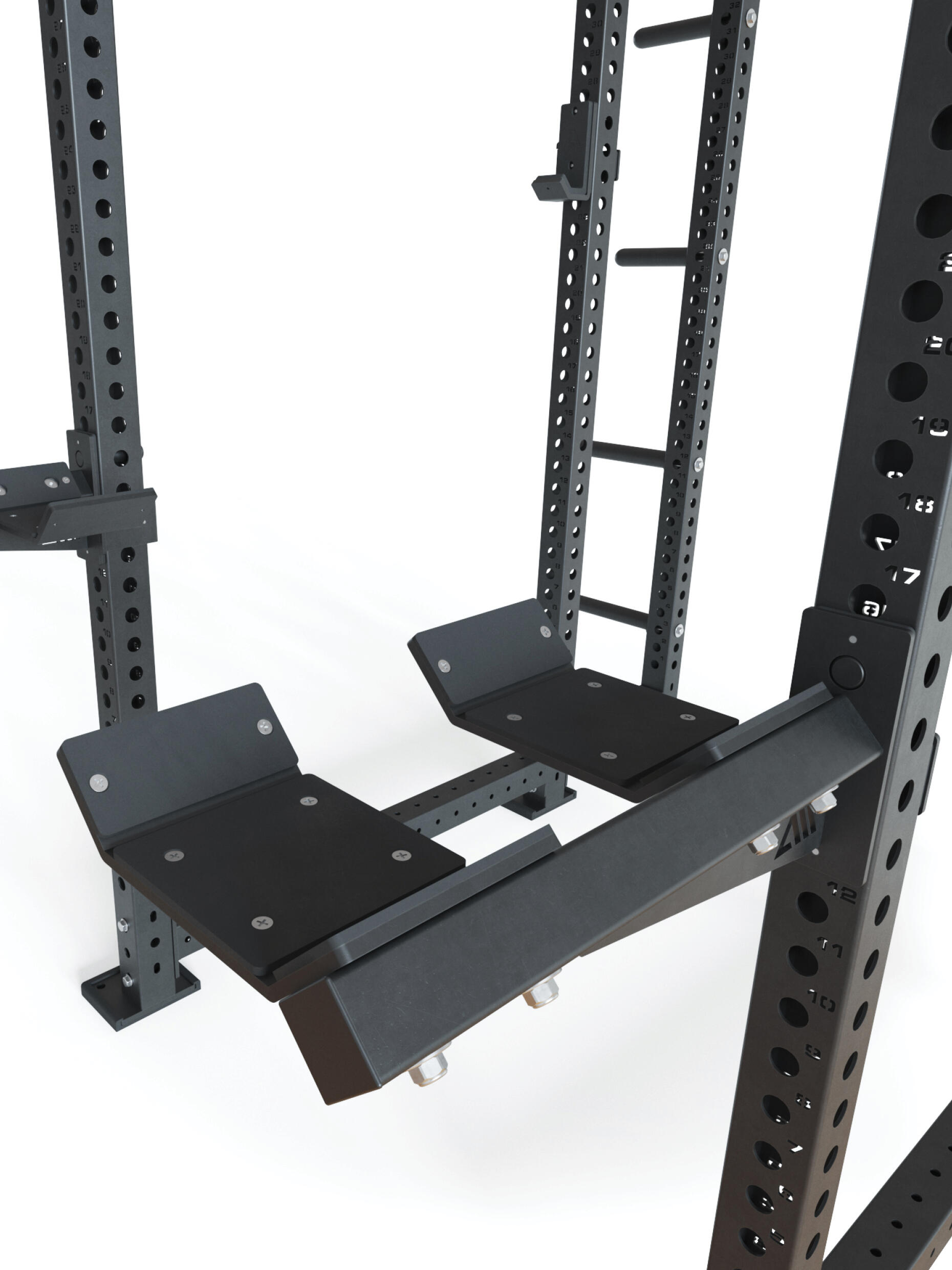 R8 Kurzhantel-Ablagen | Einfache Montage am Power Rack 3/7