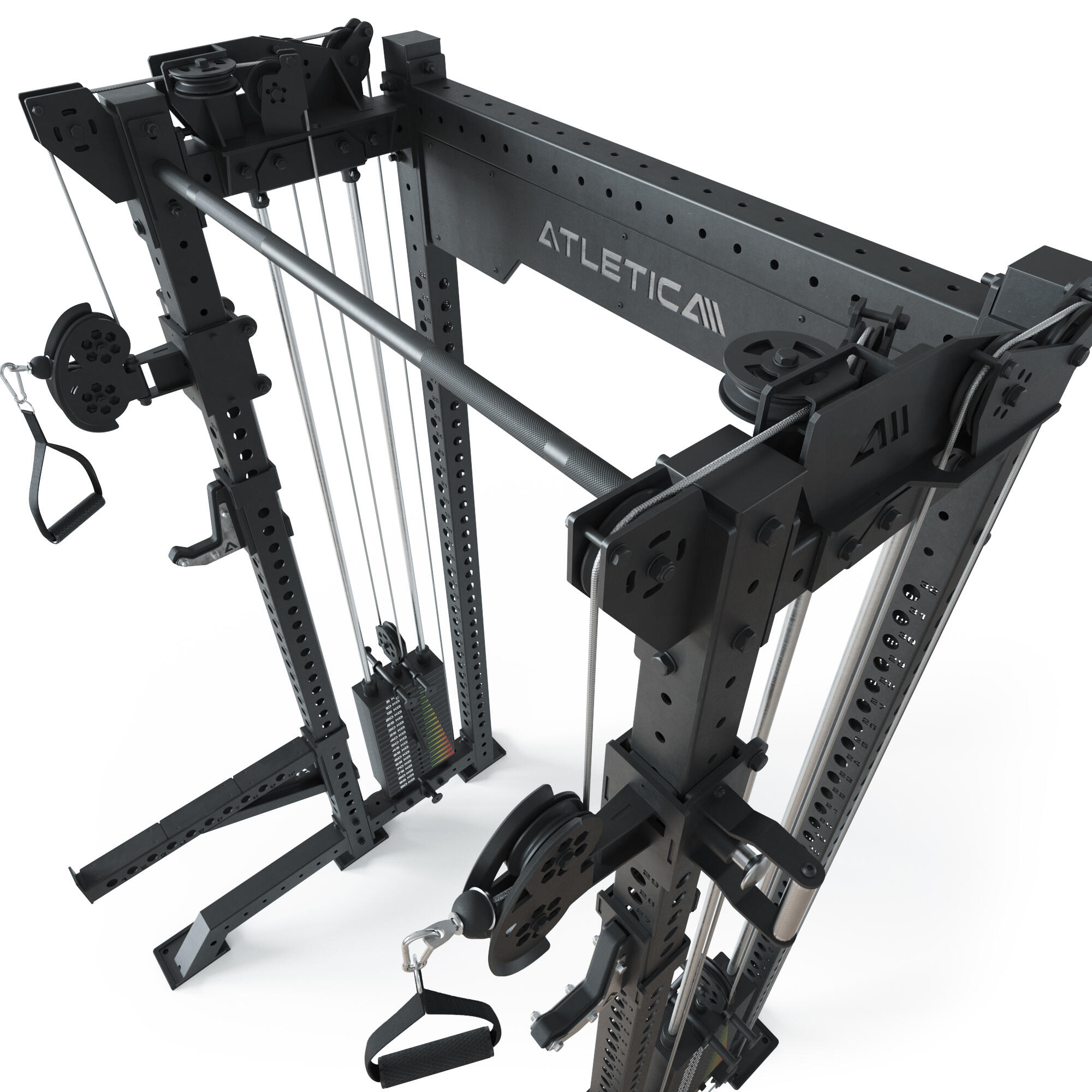 R8-Bradley Kabelzug Station | 2x95kg seitlichen Gewichtsblocks | Kurz 6/6