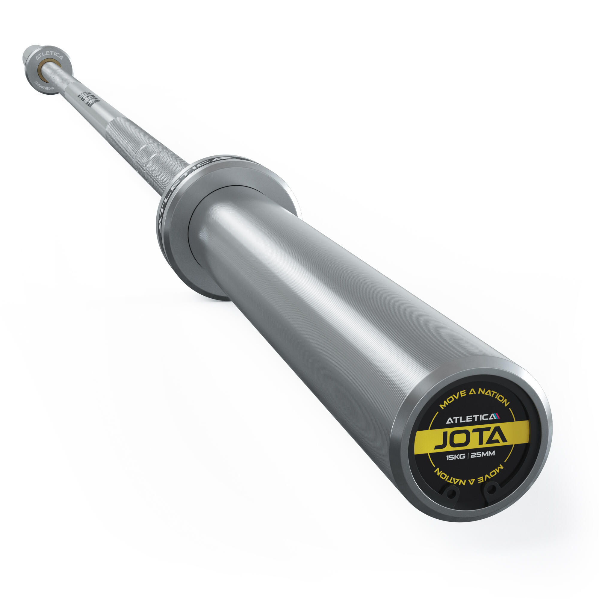 ATLETICA Langhantel | Jota | für Frauen | 15kg | 25mm Schaft für kleinere Hände