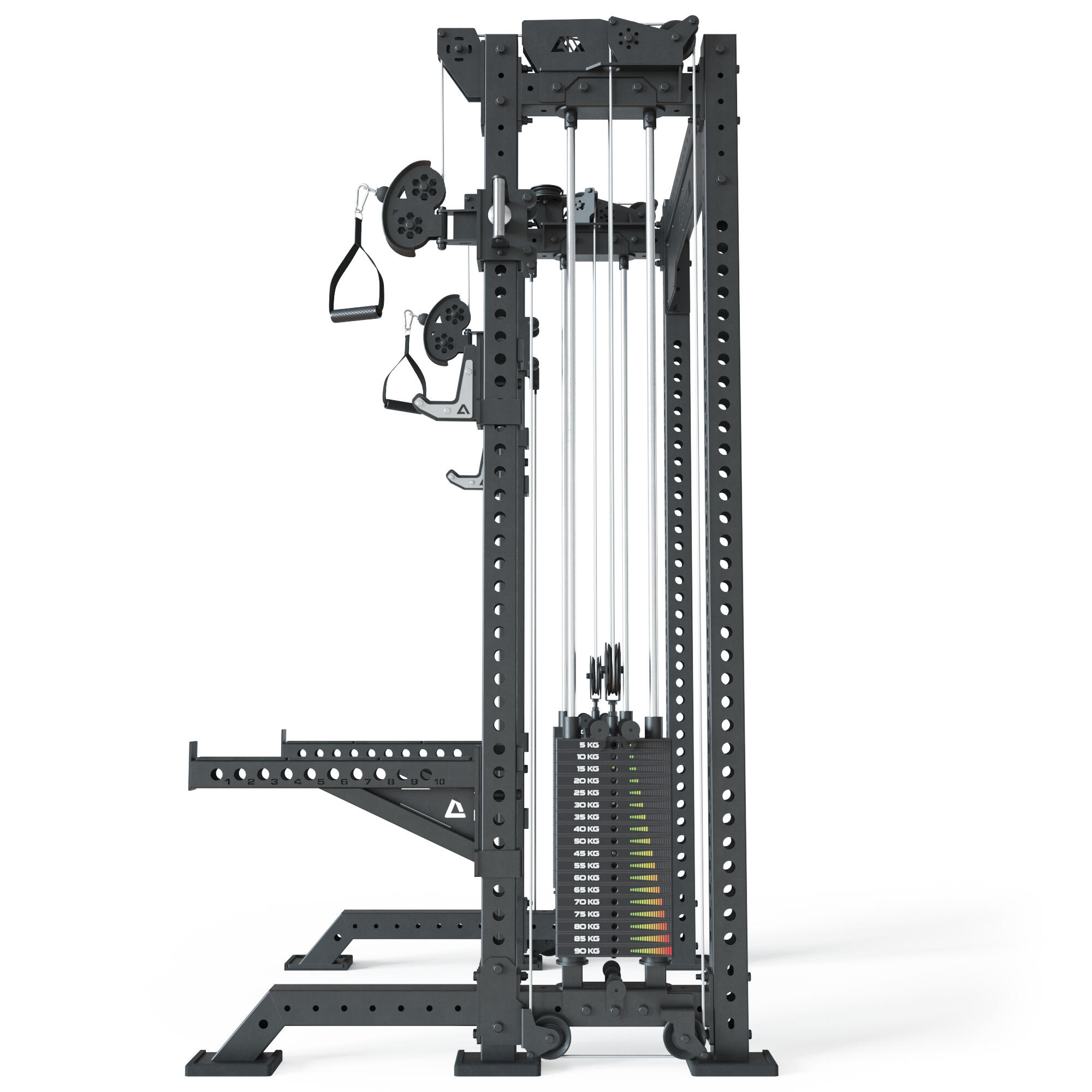 R8-Bradley Kabelzug Station | 2x95kg seitlichen Gewichtsblocks | Kurz 4/6