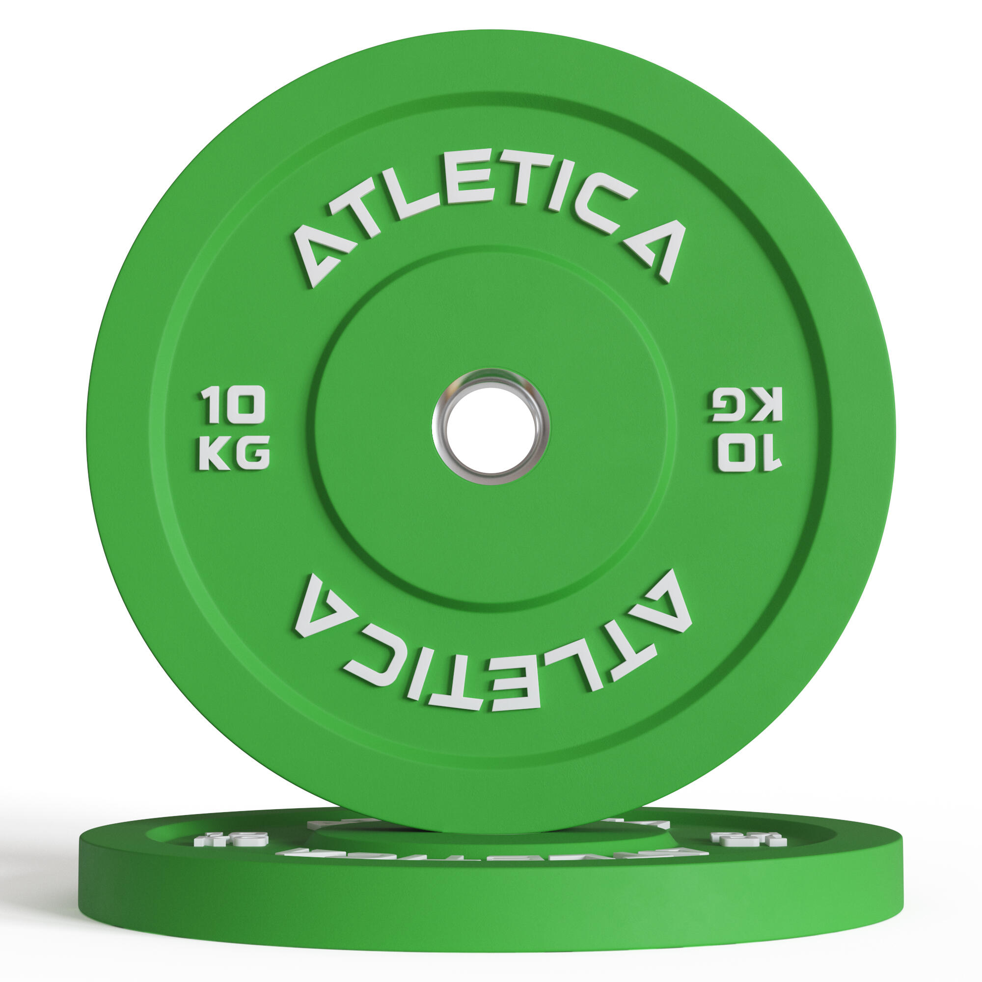 Color Bumper Plates | 2x10kg |Ø 50 mm Edelstahlring |Robust & langlebig 2/4