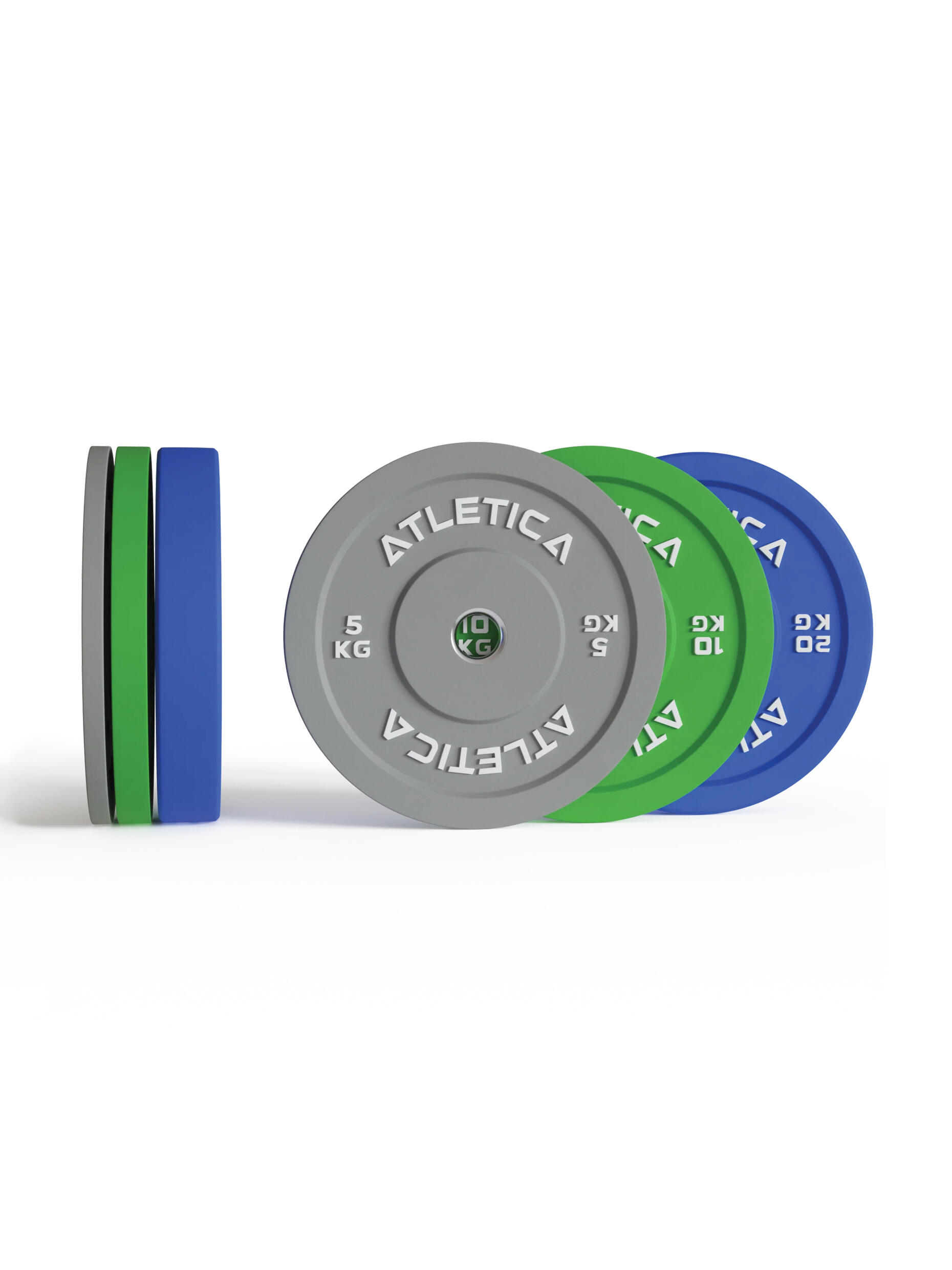 Color Bumper Plates Set | 70kg bestehend aus 2 x 5 kg ∣ 2 x 10 kg ∣ 2 x 20 kg 3/3