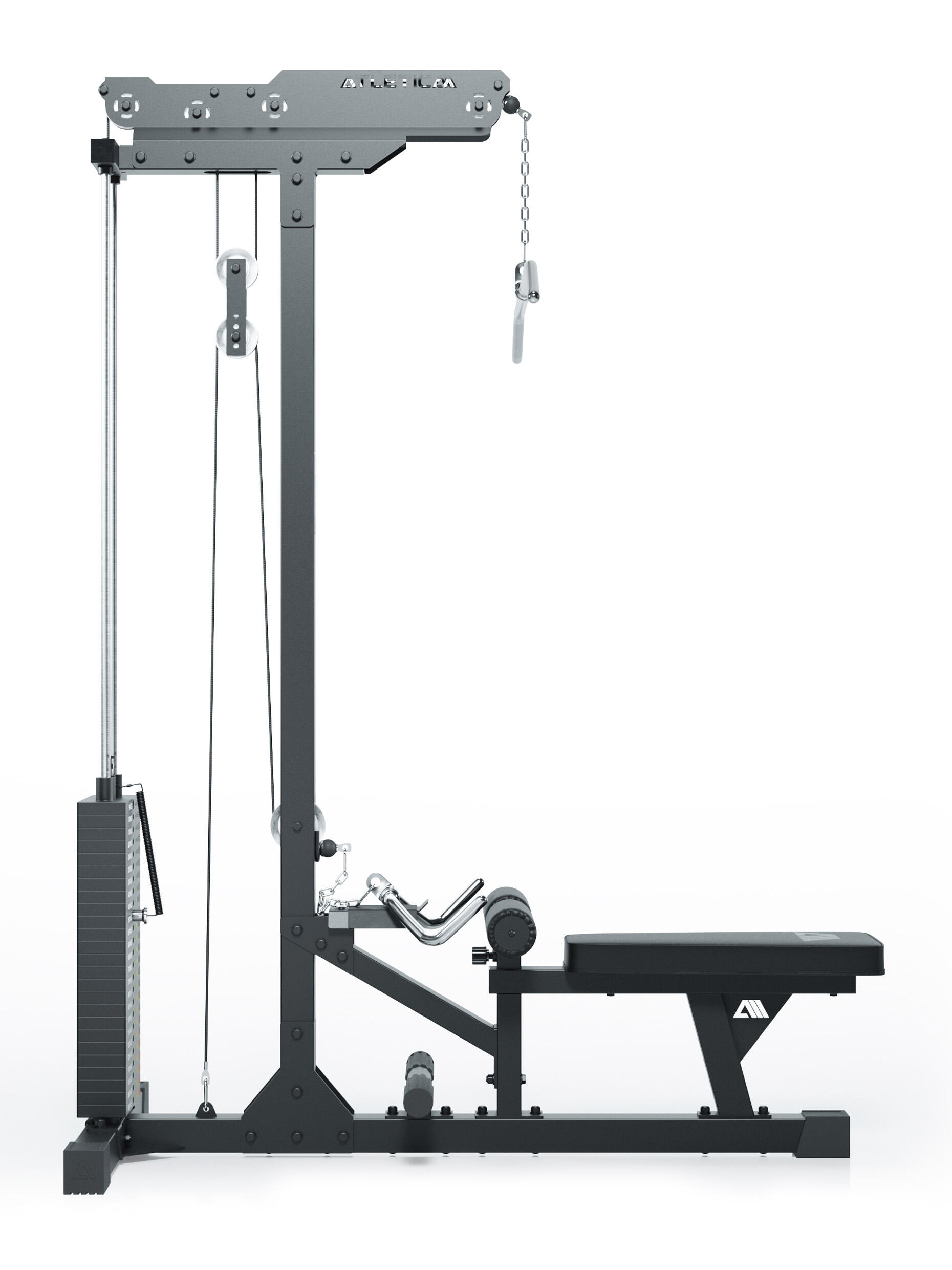 Latzug mit Ruder-Station | 204cm Höhe 2/7