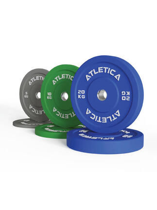 Color Bumper Plates Set | 70kg bestehend aus 2 x 5 kg ∣ 2 x 10 kg ∣ 2 x 20 kg