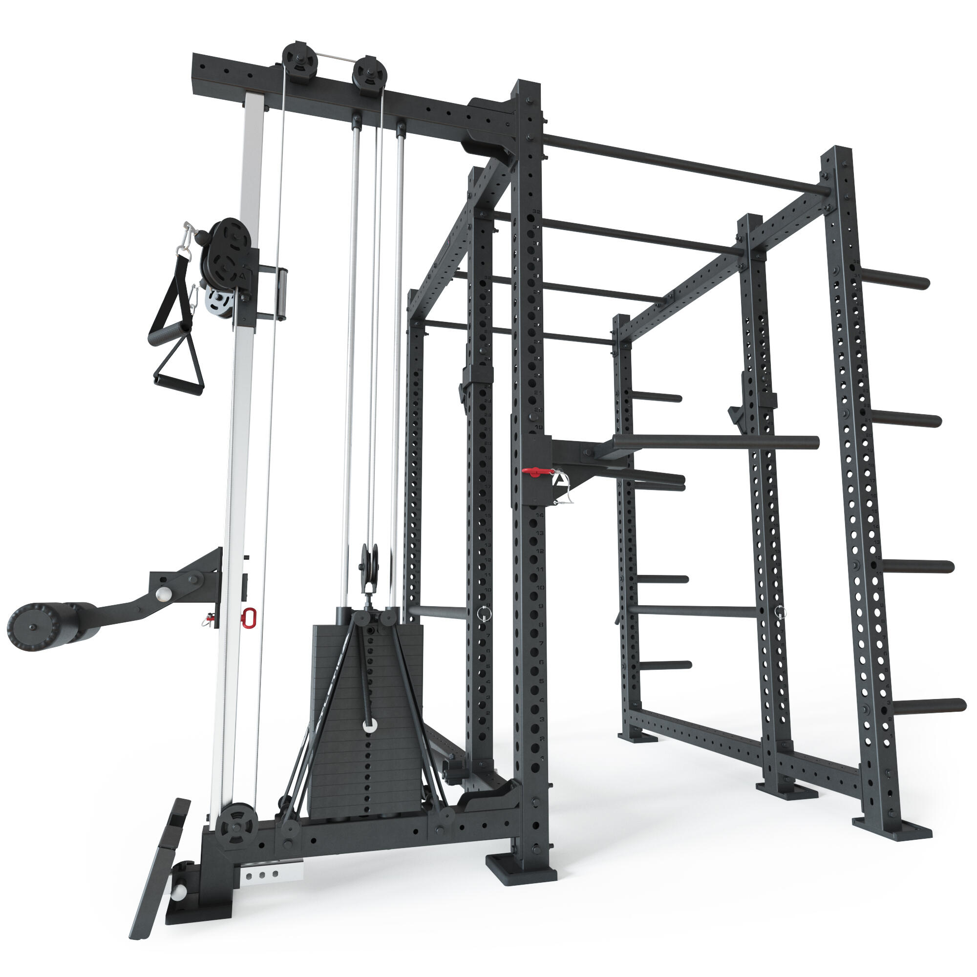 R8-Raptor PRO Power Rack | Cable Rack 90 kg Stack | 173x265 cm Fläche 6/7