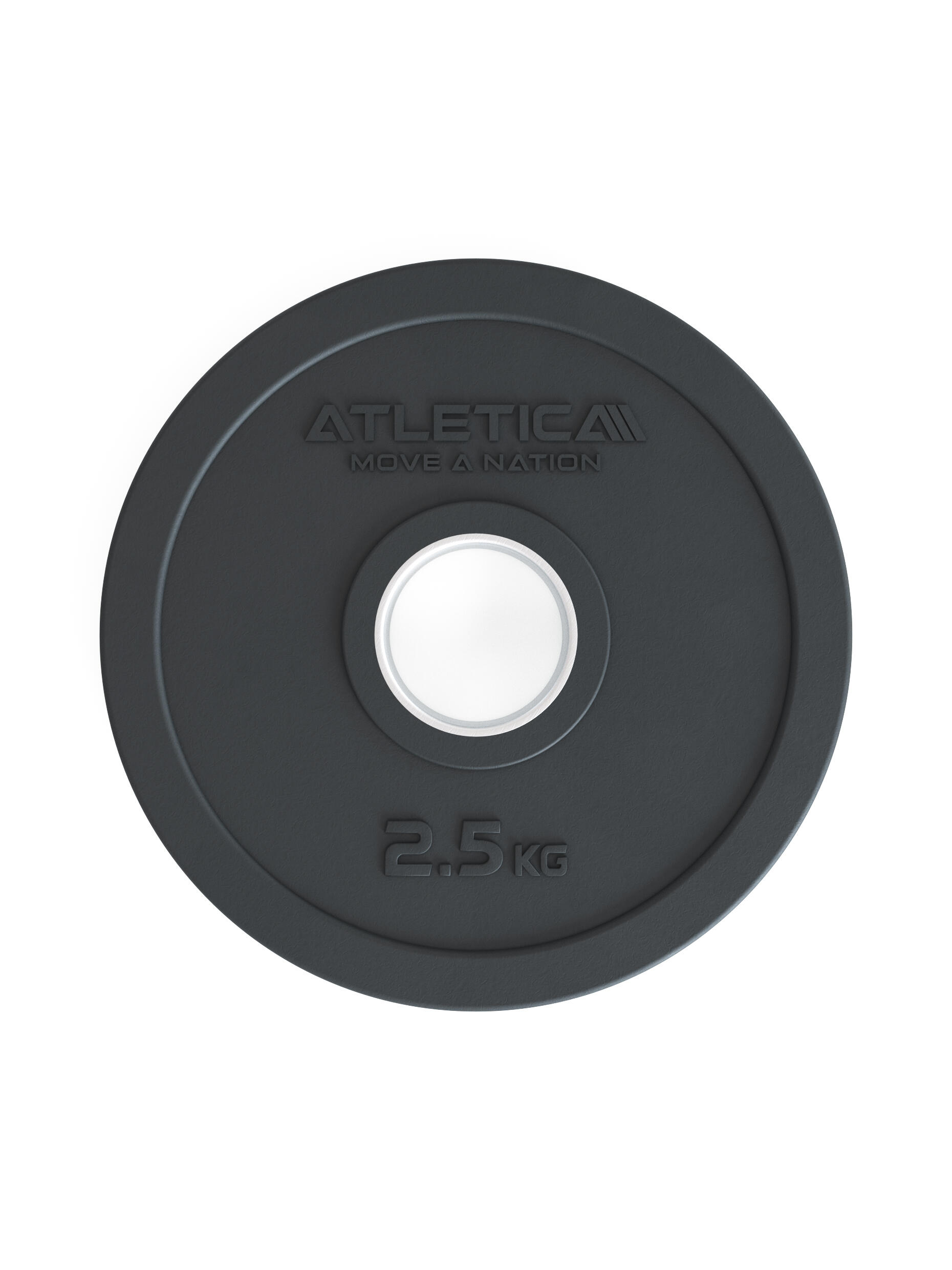 Rubber Plates Paar | 2.5kg | 50 mm | Edelstahl Ring 2/3