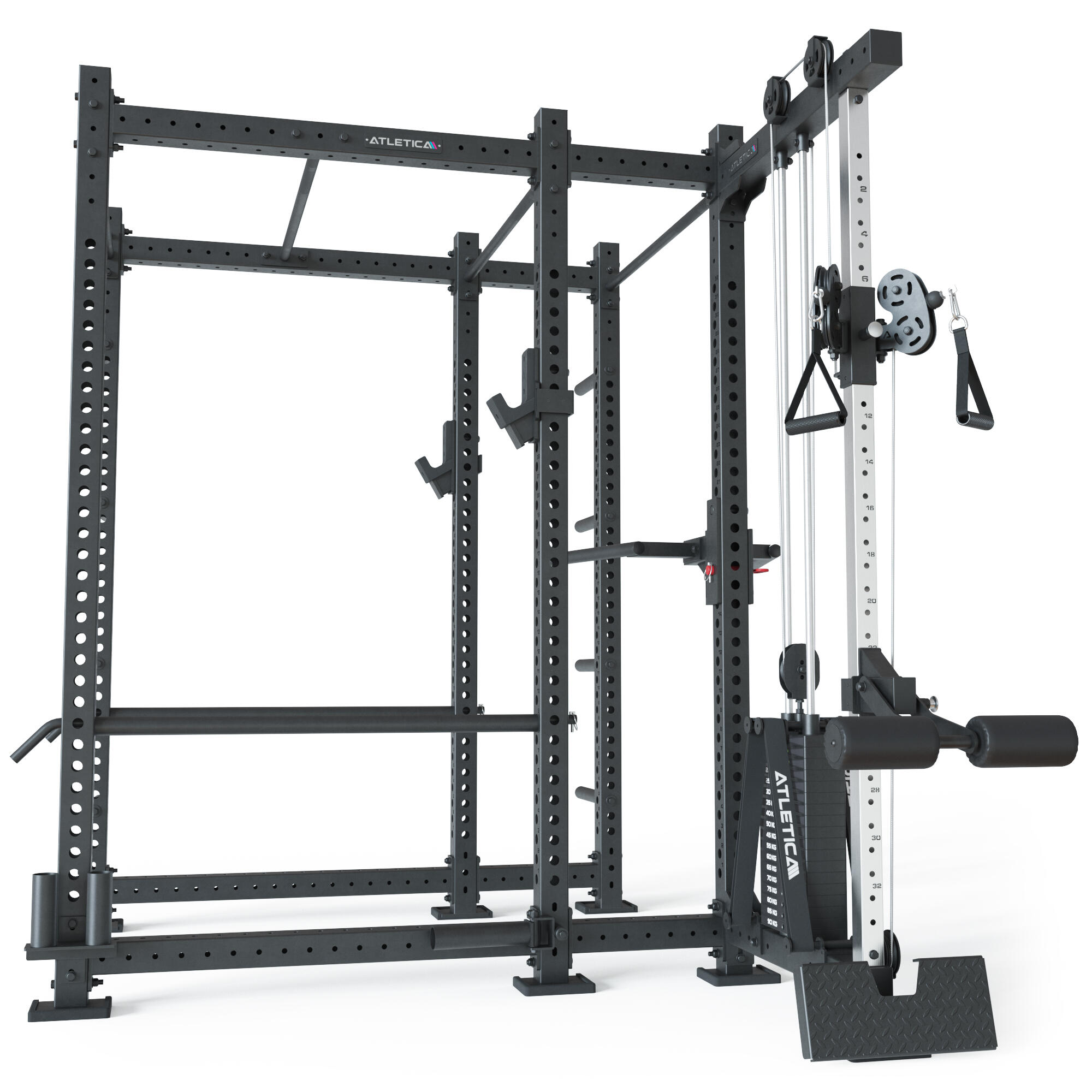 R8-Raptor PRO Power Rack | Cable Rack 90 kg Stack | 173x265 cm Fläche 3/7