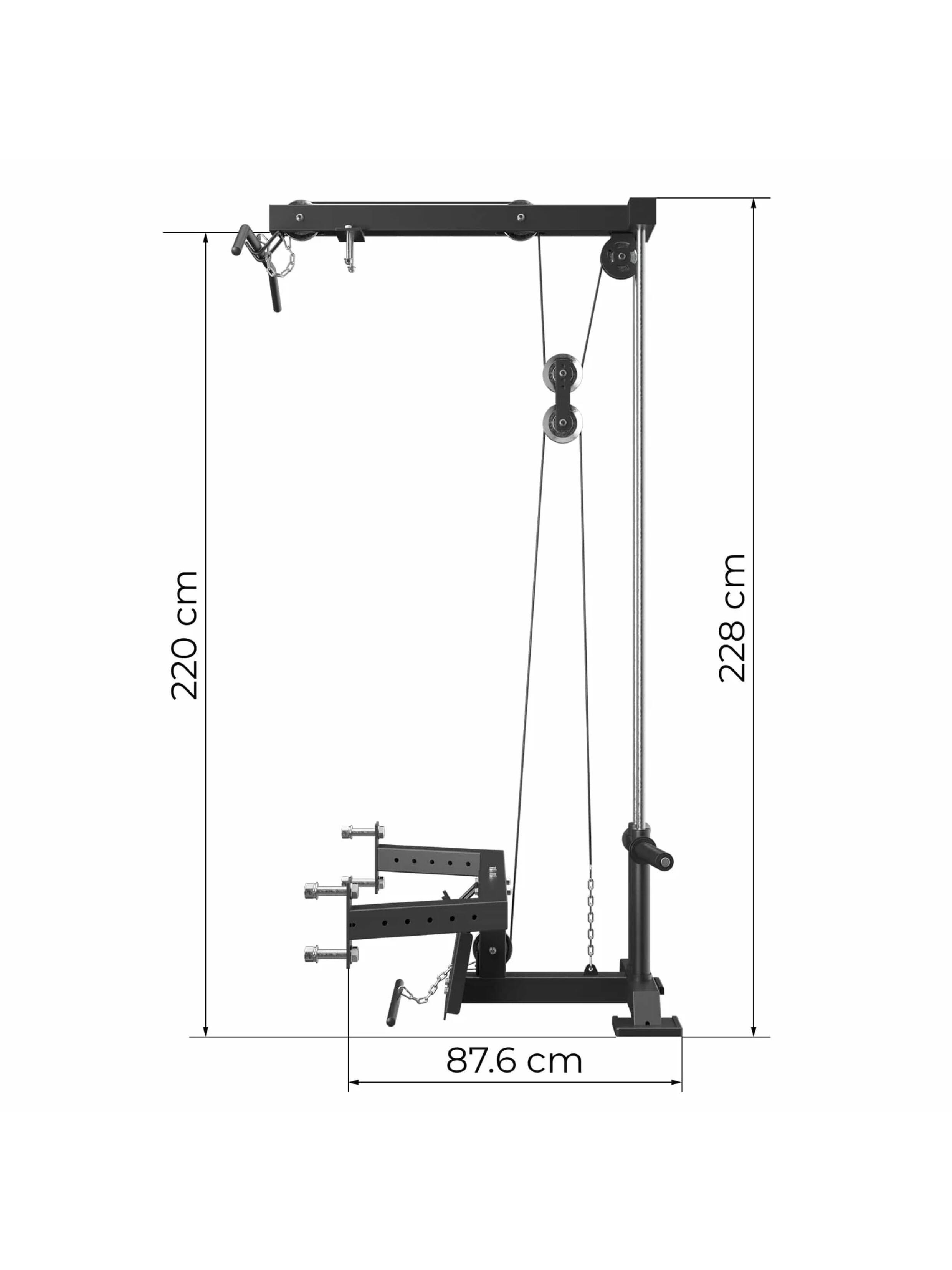 R8-Latzug mit Rudereinheit | Cable Cross für ein Rücken Rückentraining 3/6