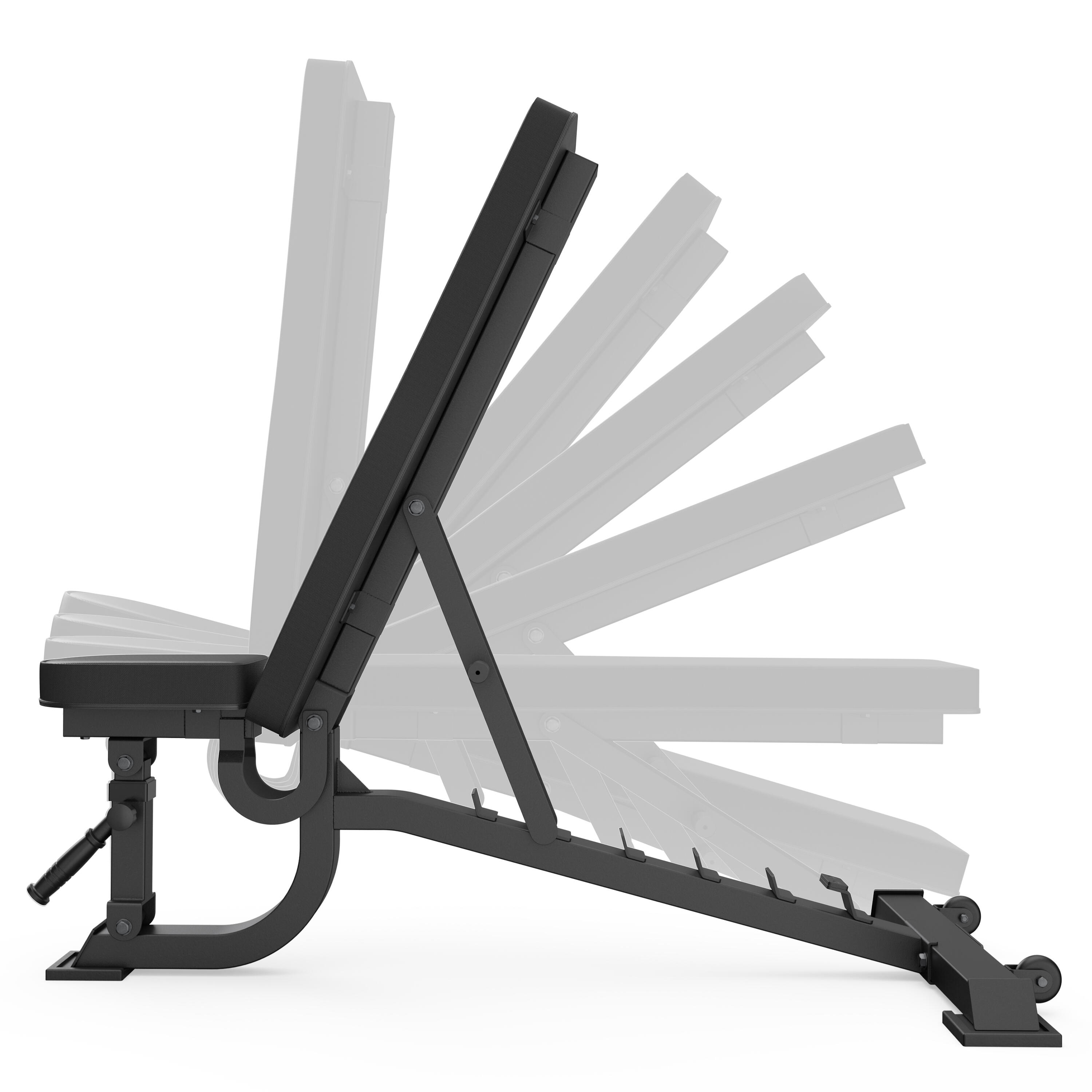 B2 Hantelbank - Leder | Neigungswinkel von -15° bis 85° | TÜV-geprüft 5/7