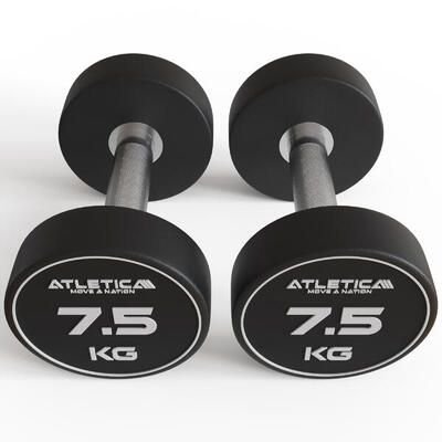 Polyurethan Rundhanteln Paar | 2x7.5kg | Premium Design und Qualität