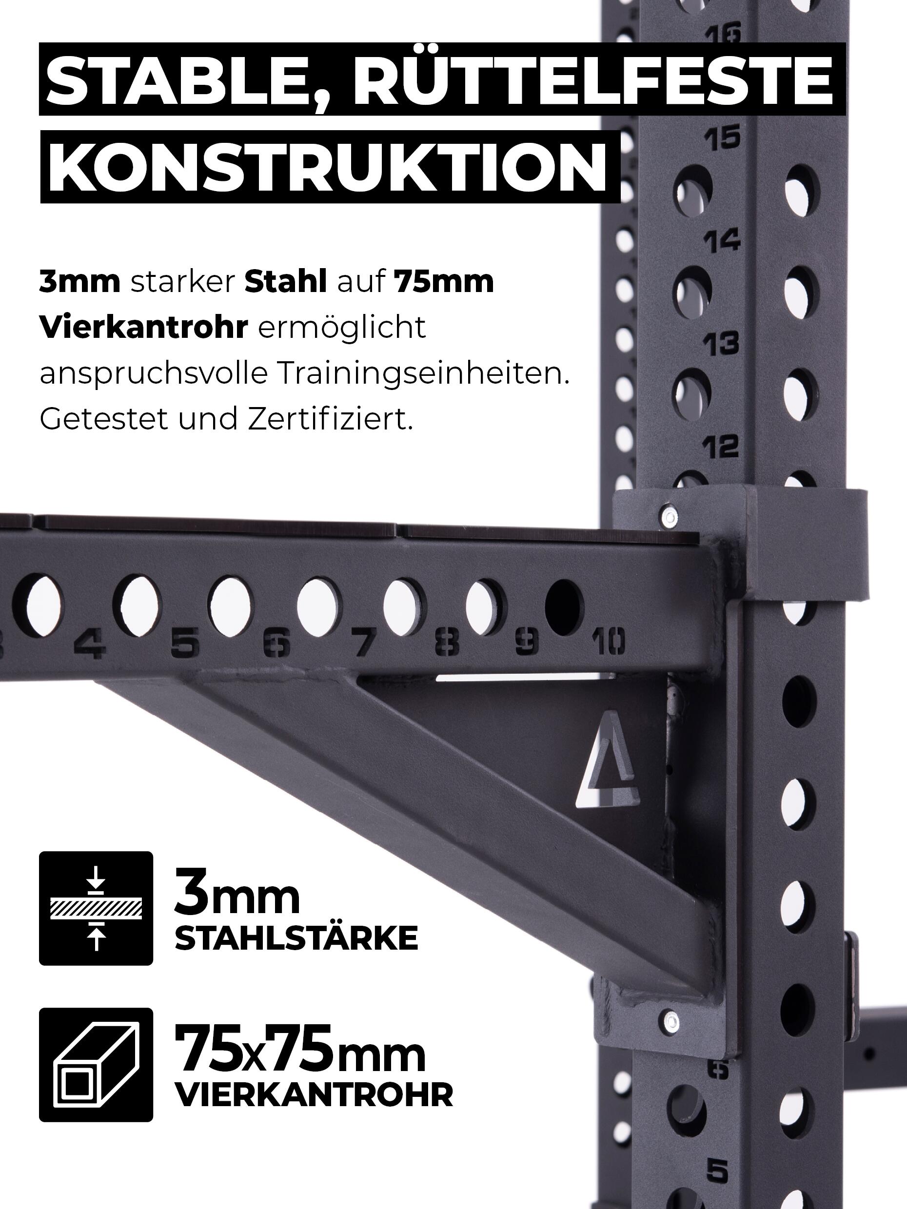 R8 Wall Rack | Für enge Home Gyms & Garagen geeignet | Wandmontage 6/7
