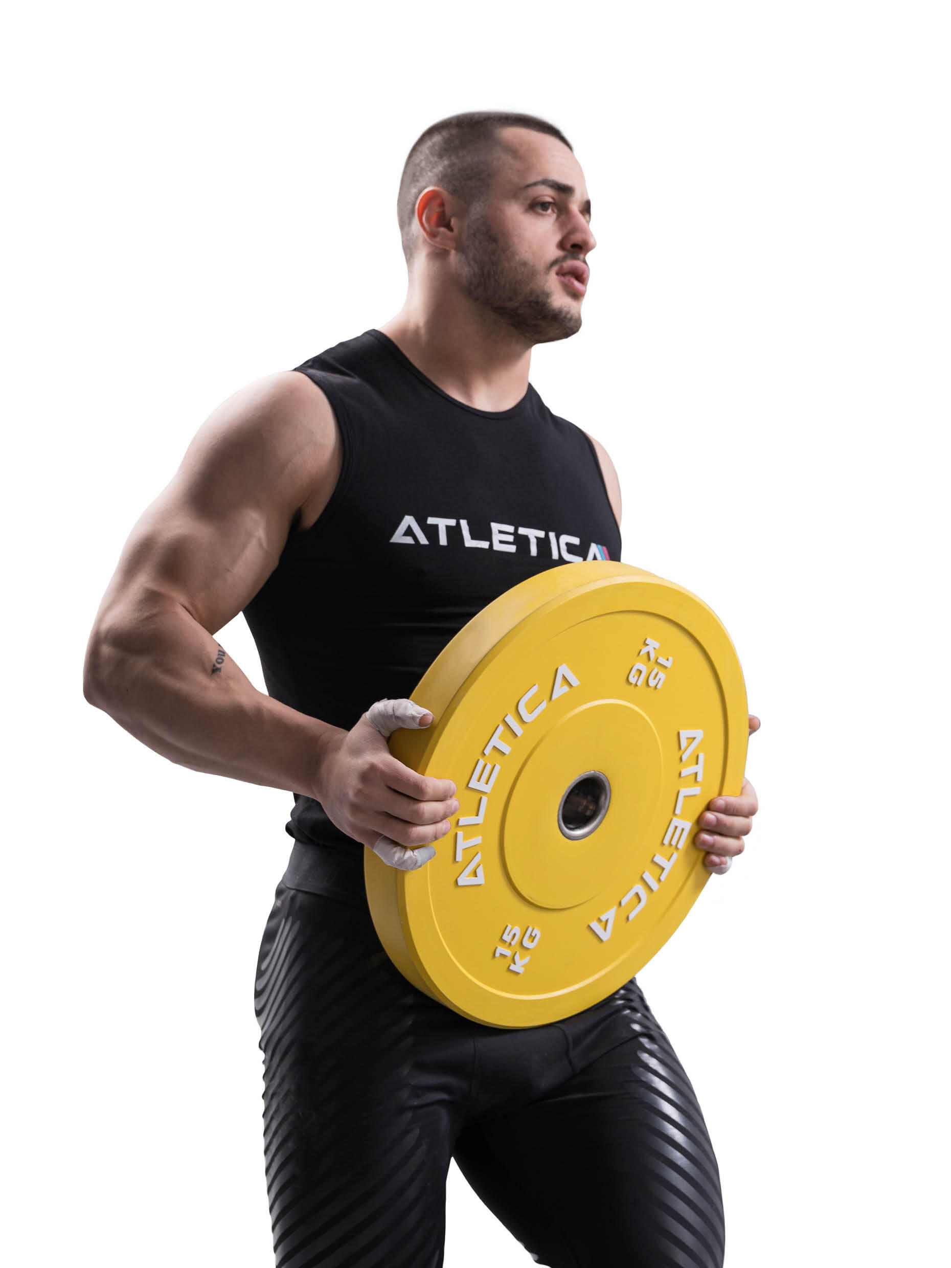 Color Bumper Plates | 2x15kg |Ø 50 mm Edelstahlring |Robust & langlebig 3/3