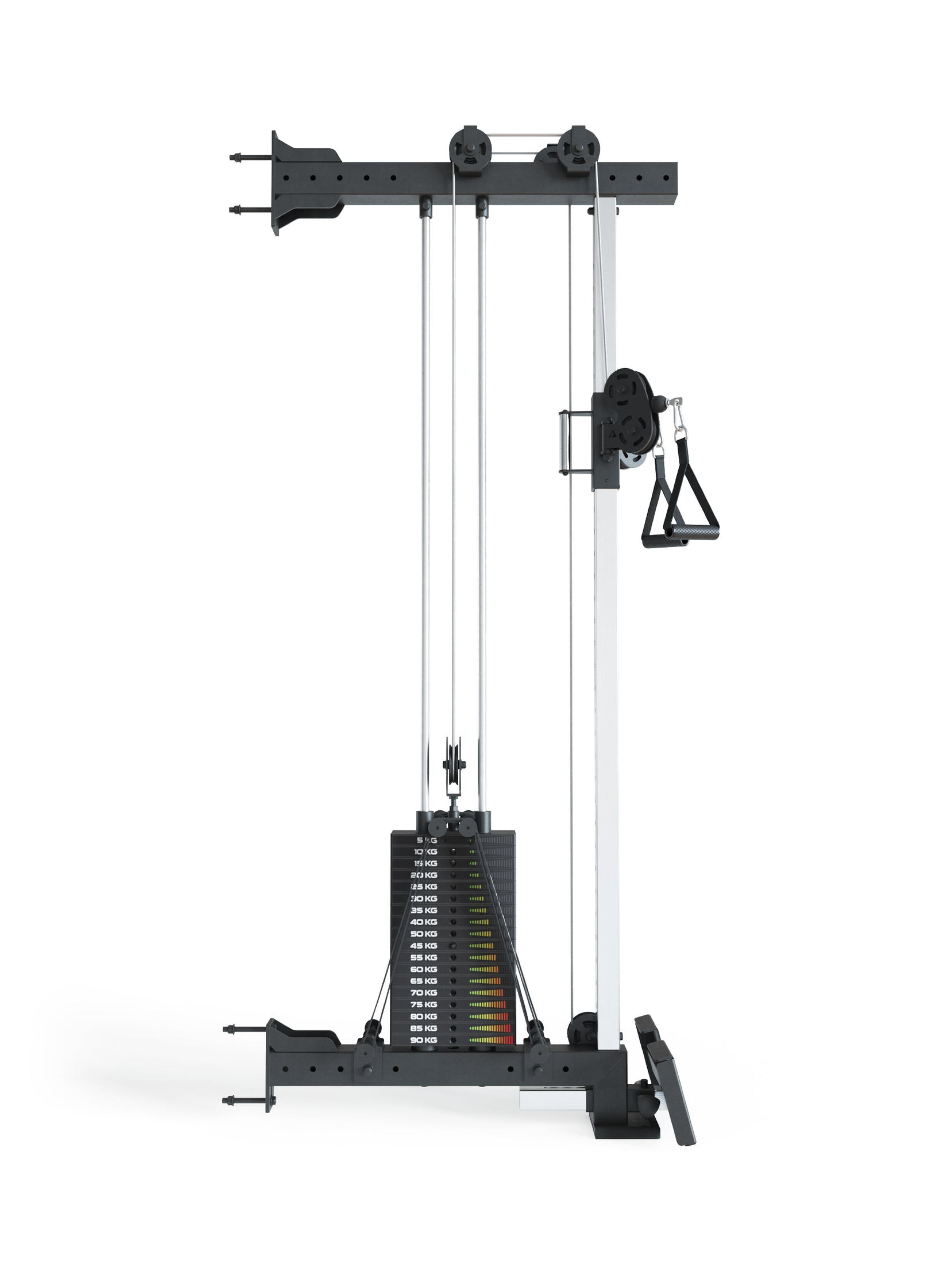 R8-Pro Pulley Kabelzug | Мit 90 kg Steckgewicht | 34-fach verstellbar 3/7