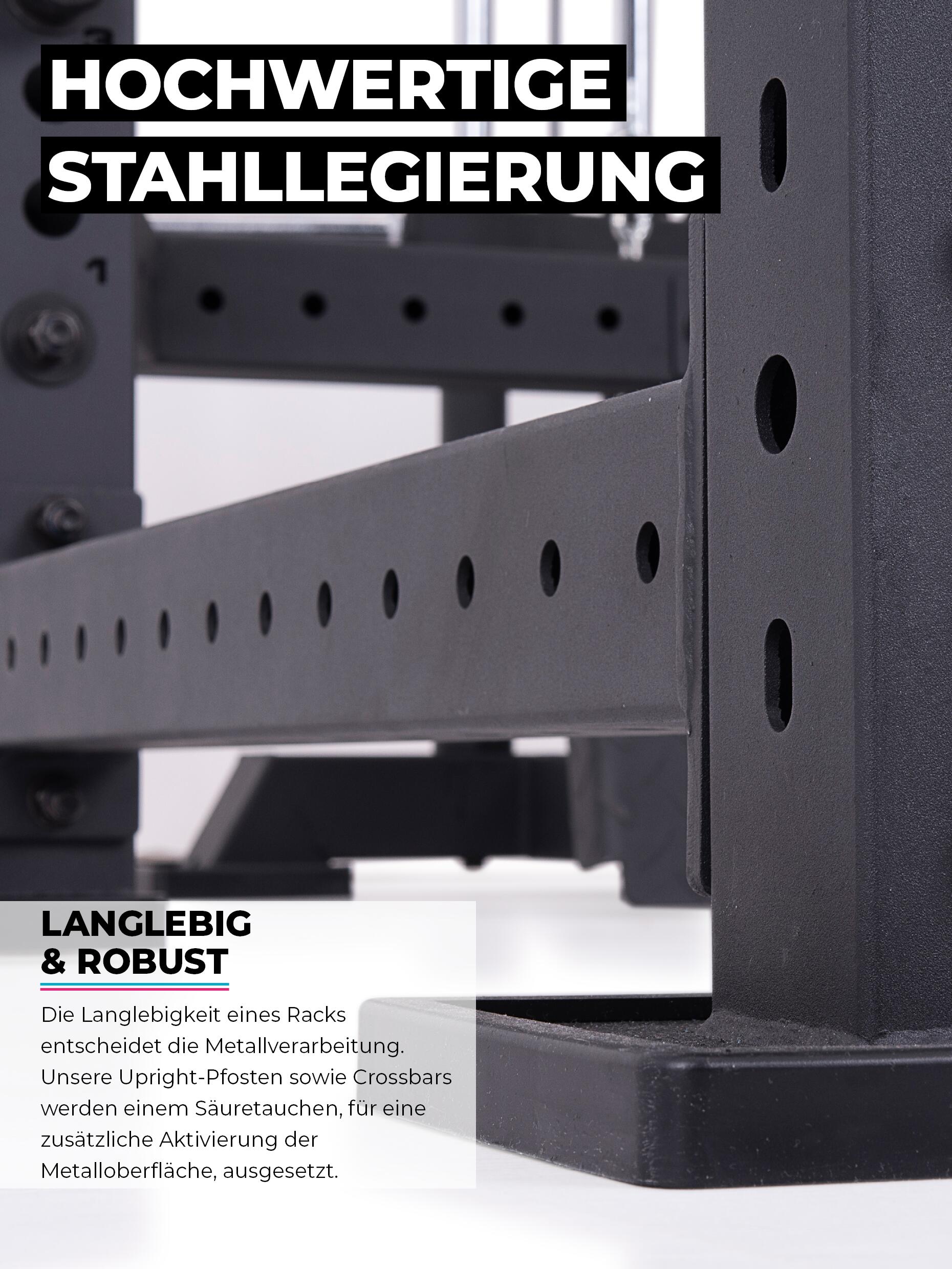 R8 Wall Rack | Für enge Home Gyms & Garagen geeignet | Wandmontage 4/7