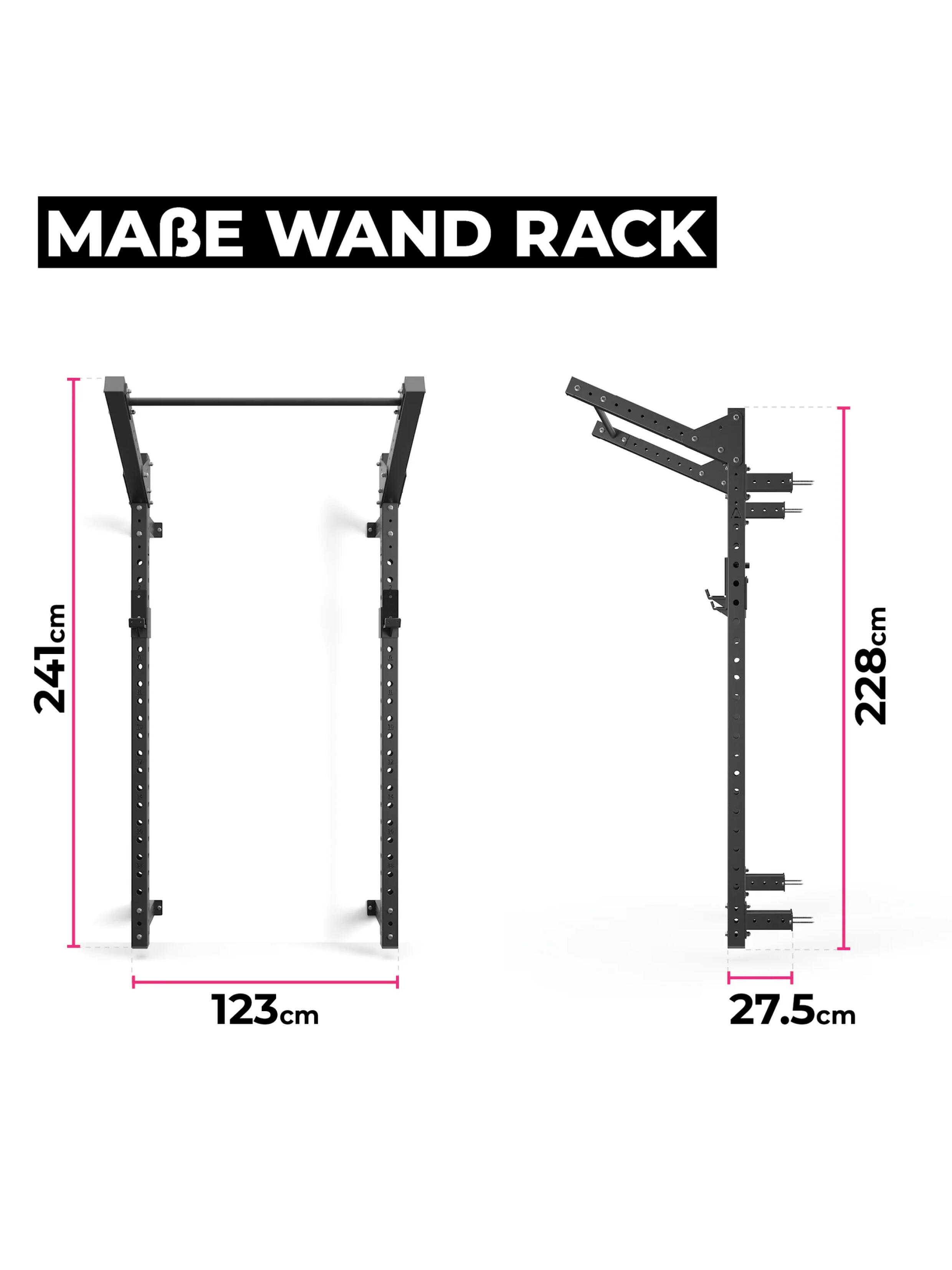 R8 Wall Rack | Für enge Home Gyms & Garagen geeignet | Wandmontage 2/7