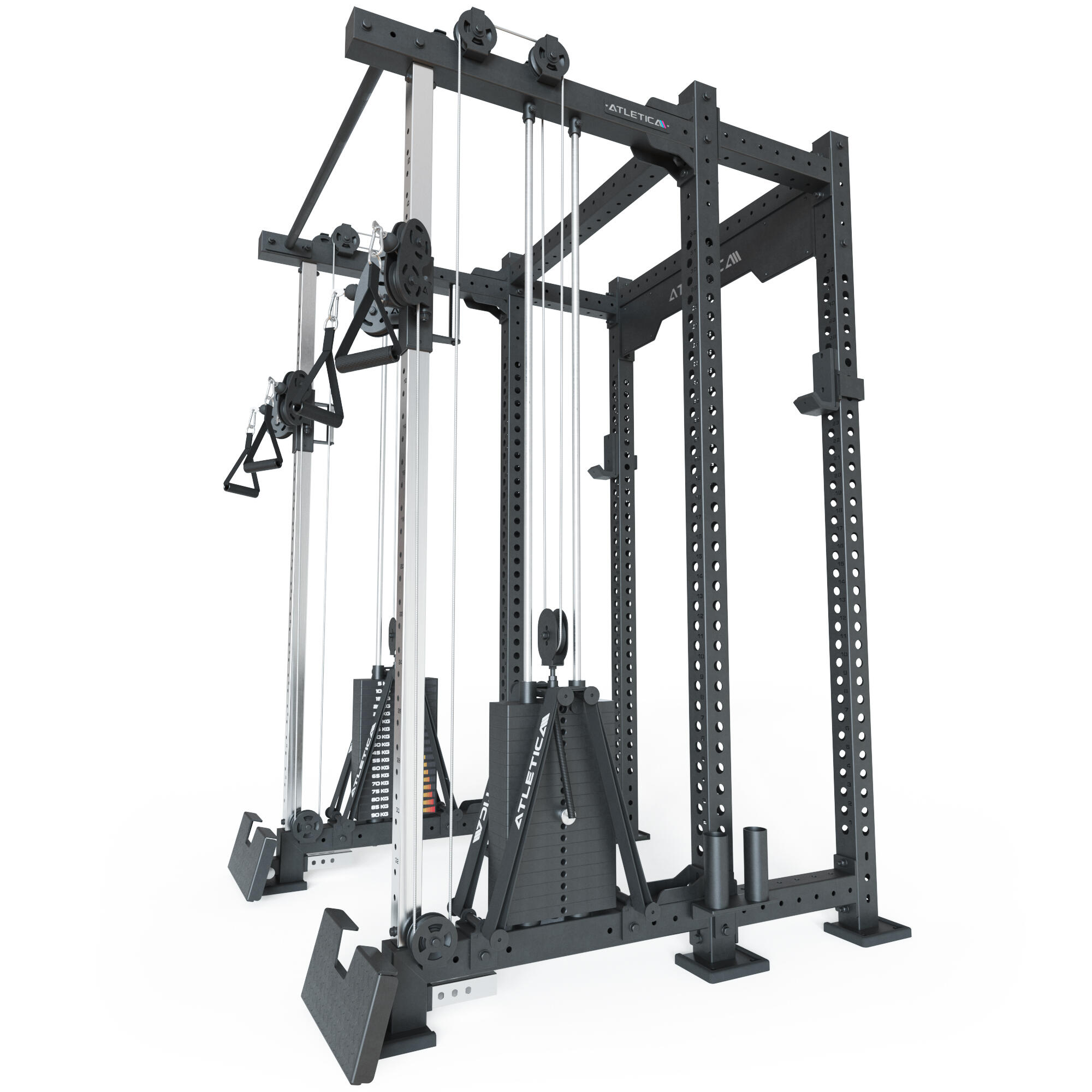 R8-Duality PRO Shallow Half Rack 42 cm Käfigtiefe |2x90 kg Steckgewicht 5/6