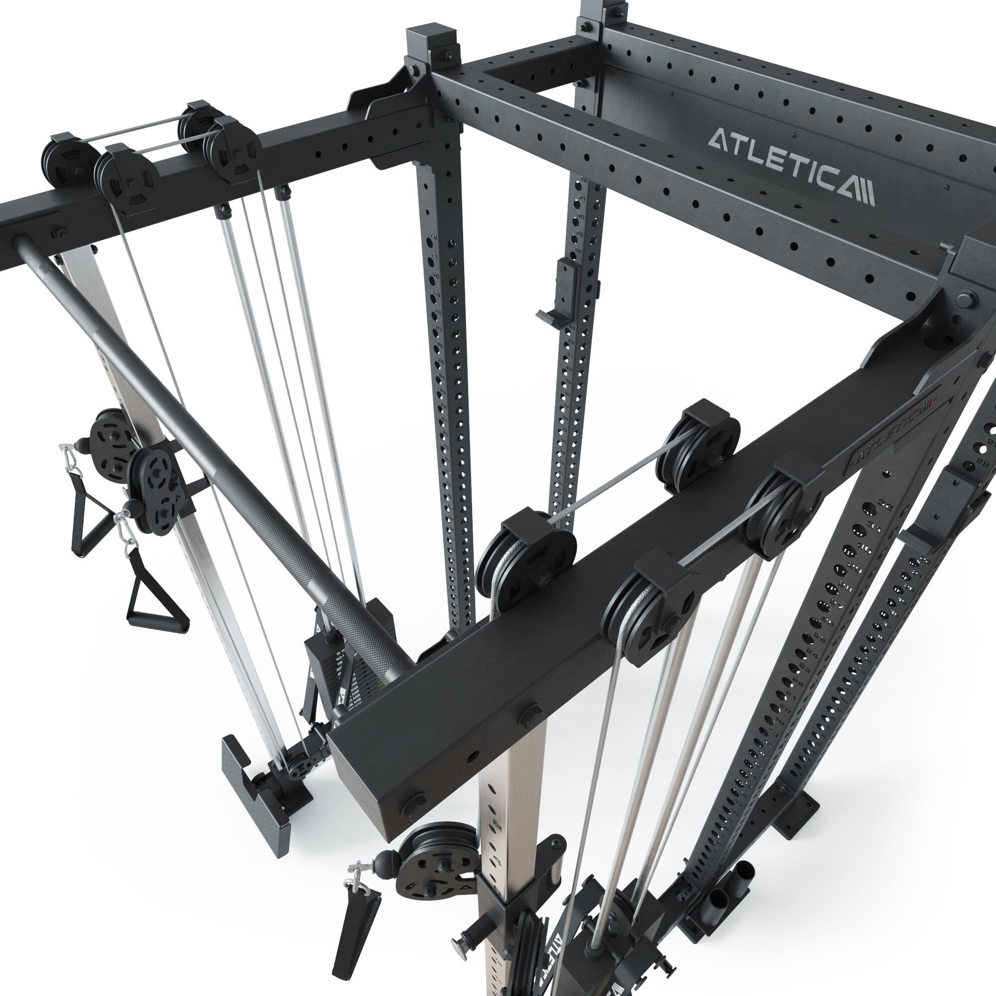 R8-Duality PRO Shallow Half Rack 42 cm Käfigtiefe |2x90 kg Steckgewicht 6/6