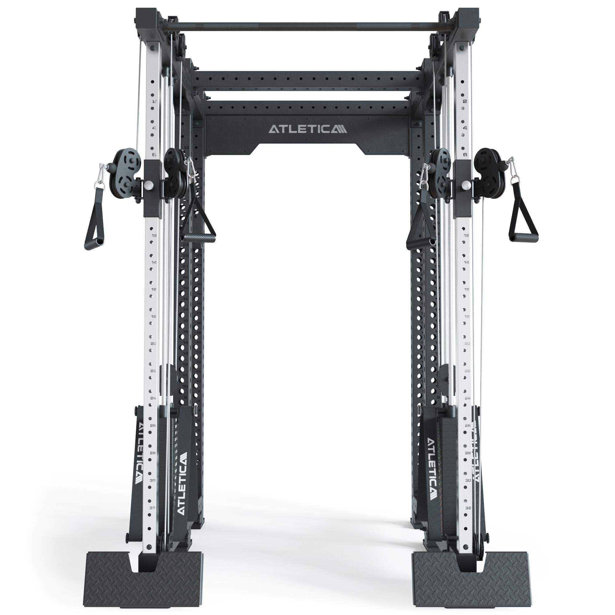 R8-Duality PRO Shallow Half Rack 42 cm Käfigtiefe |2x90 kg Steckgewicht 2/6