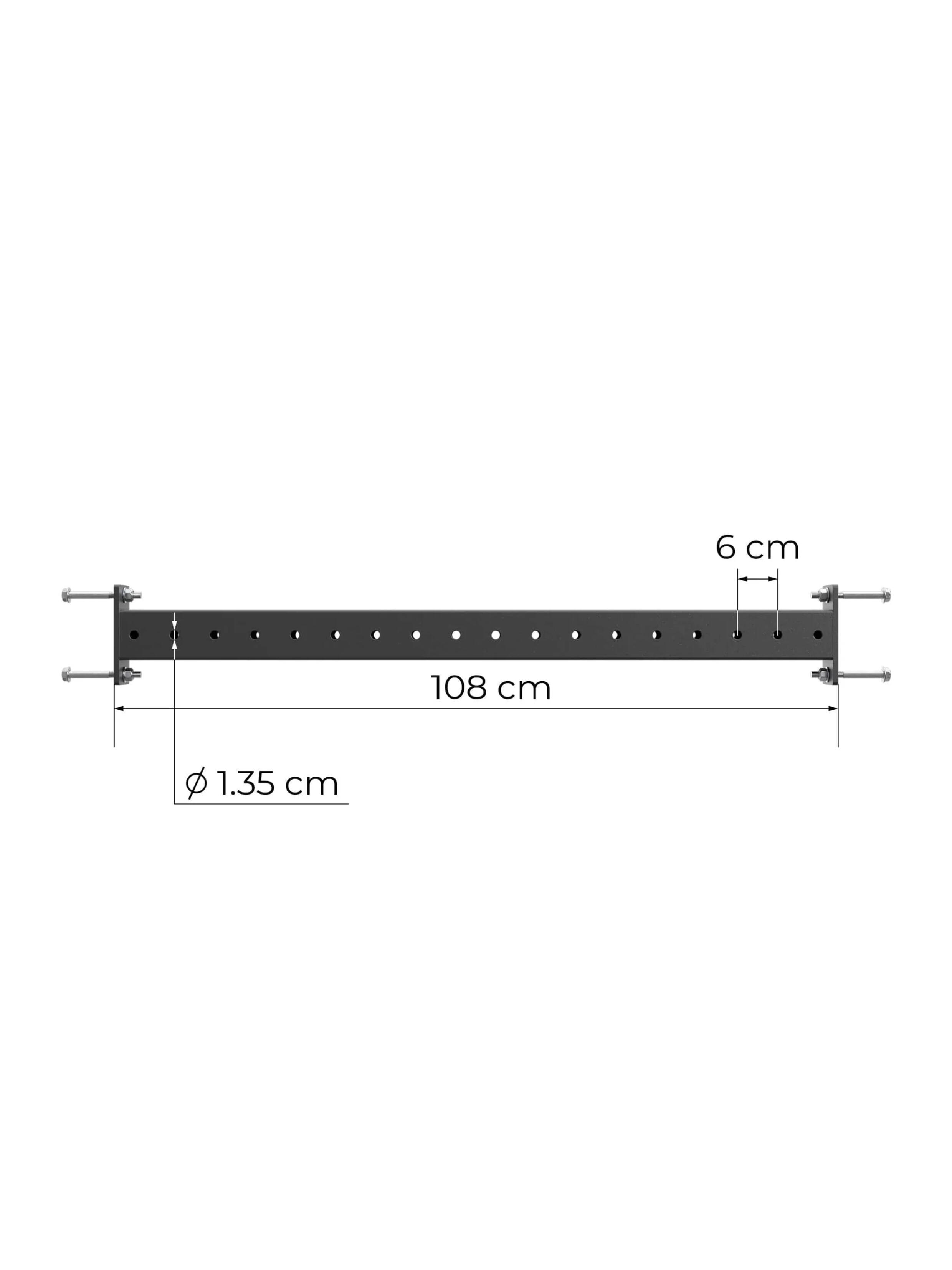 R8 108 cm Crossbar | Paarweise | Auch als Tiefen-Verbindung nutzbar 6/6