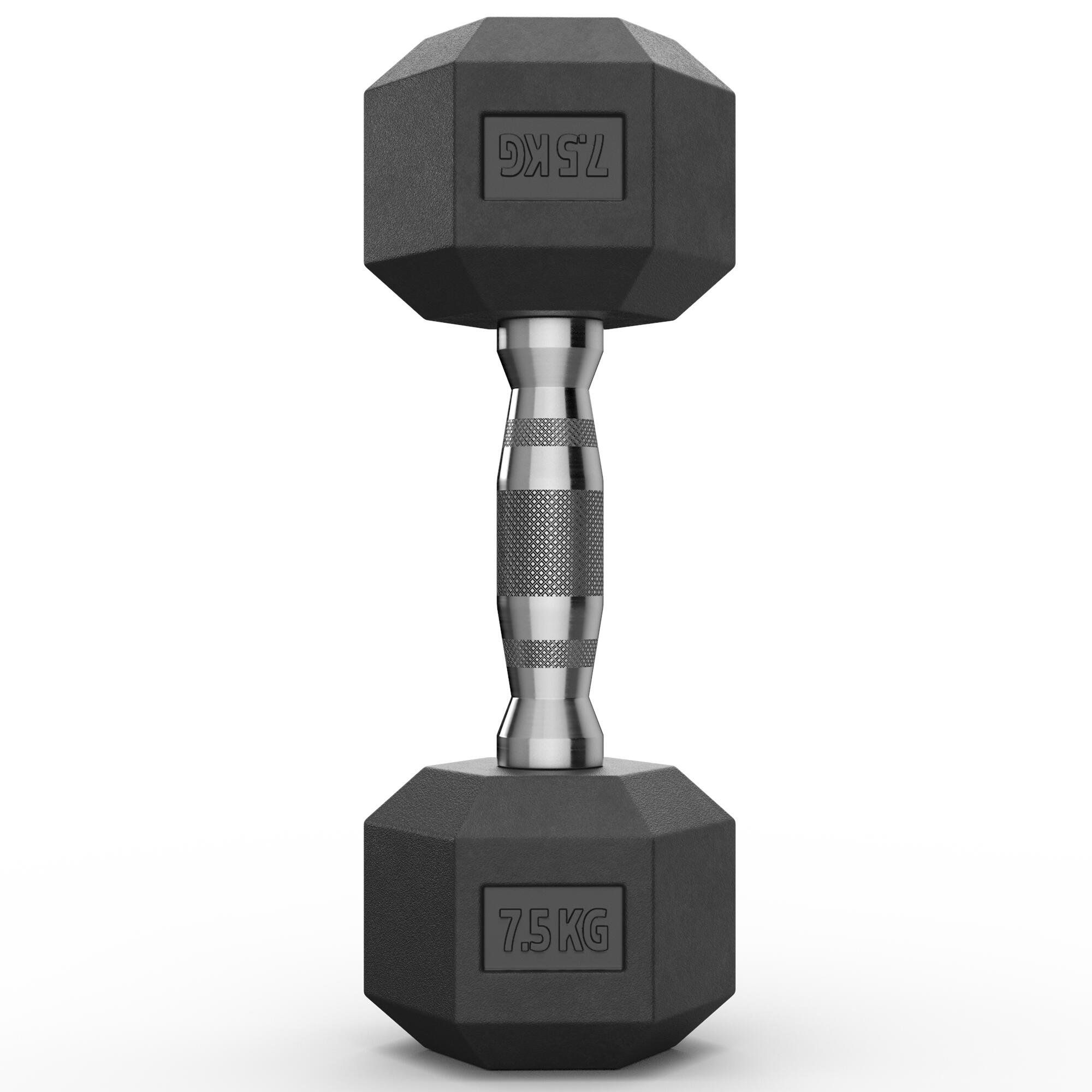 Hexagon Hantel Paar | 2x7.5kg | Geruchsarm | PVC Bezug 3/3