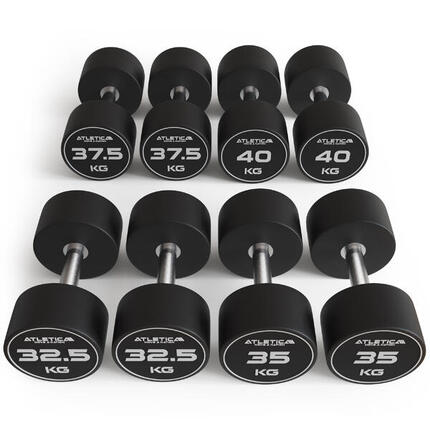 Polyurethan Rundhantel Set |32.5 kg-40 kg | Extrem robust | Geruchsfrei