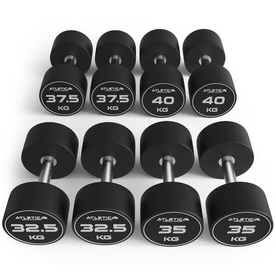Polyurethan Rundhantel Set |32.5 kg-40 kg | Extrem robust | Geruchsfrei