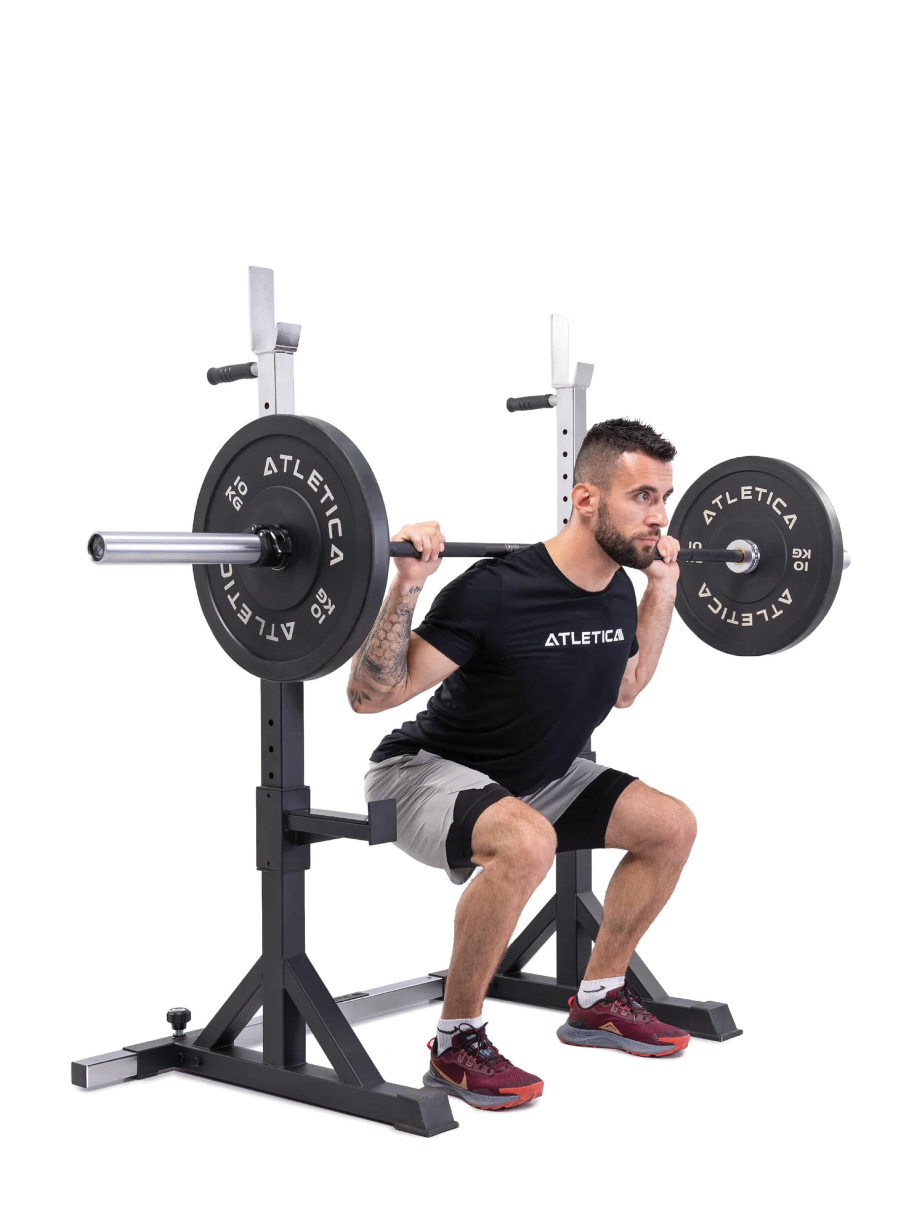 Free Stands Squat Rack | 3 kg leicht | Bis zu 250 kg belastbar | 1 Paar 3/7