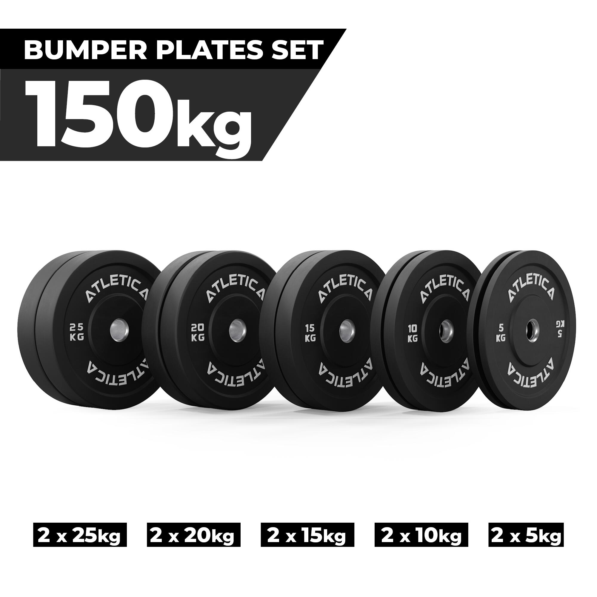 Bumper Plates Set | 150kg 2/3