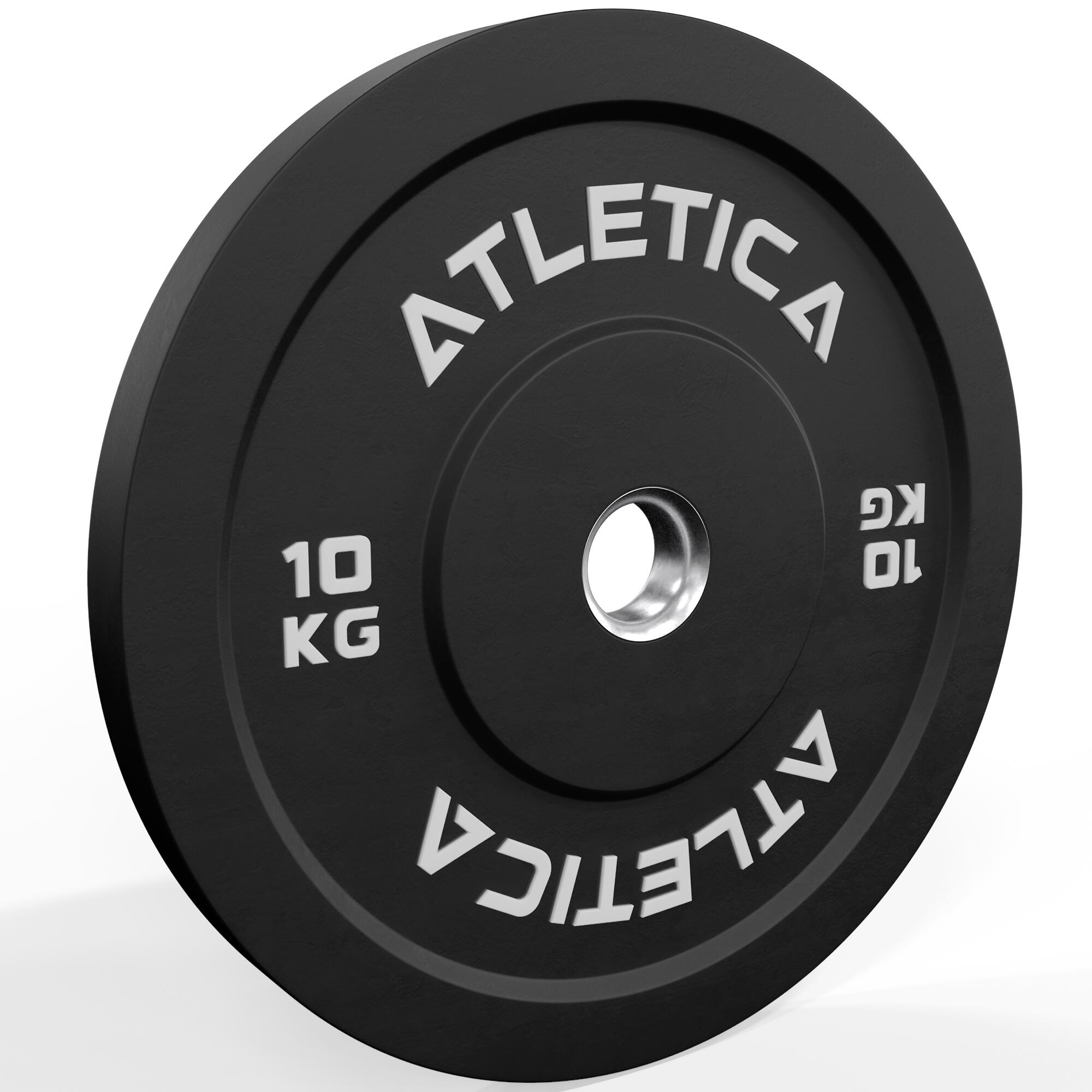Bumper Plates | Paar | 2x10kg | Ø 50 mm Edelstahlring | Härtetyp 90 3/3
