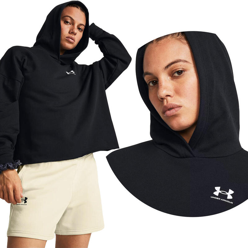 Bluza fitness damska UNDER ARMOUR Rival Terry Oversized Hoodie z kapturem