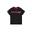 T-shirt Padel pour hommes - Never Left Alone print, noir/rouge