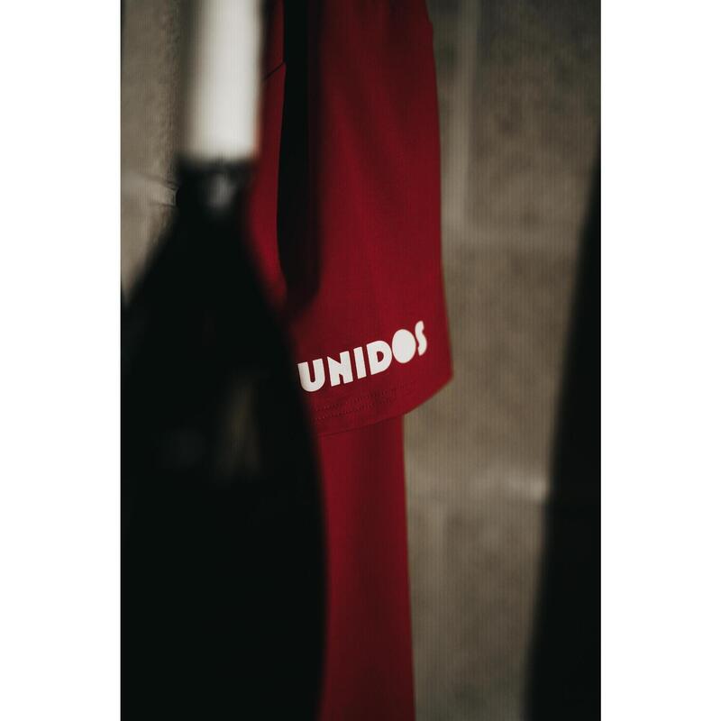 Shirt Padel Heren - Bal print, rood/zwart