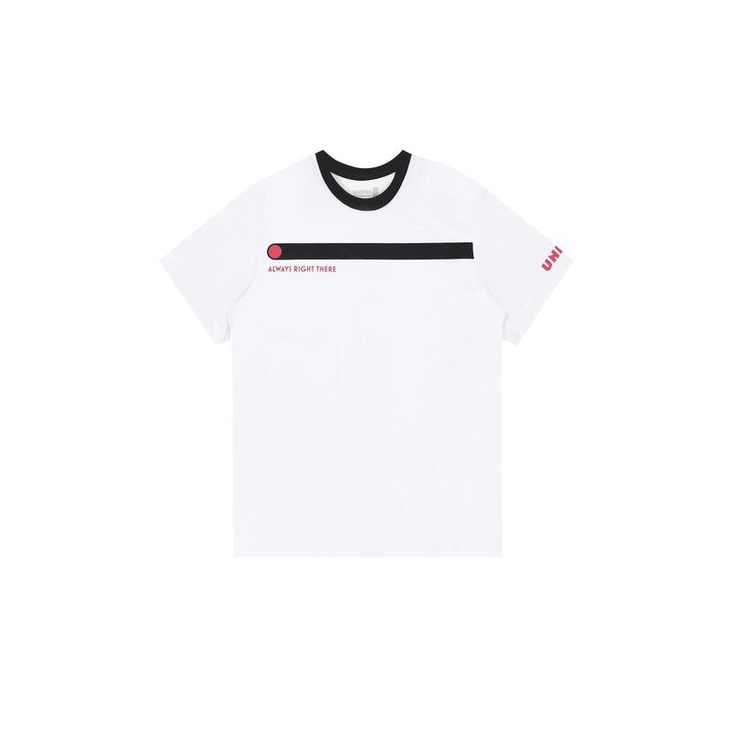 Shirt Padel Heren - Always Right There print, wit/zwart