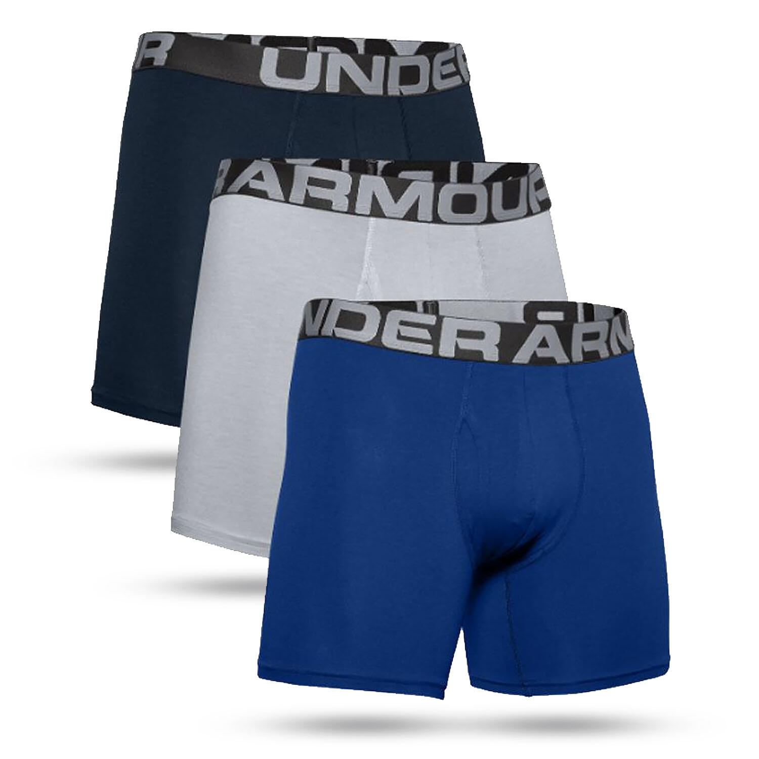 UNDER ARMOUR Pánské boxerky Charged Cotton 6, 3 ks