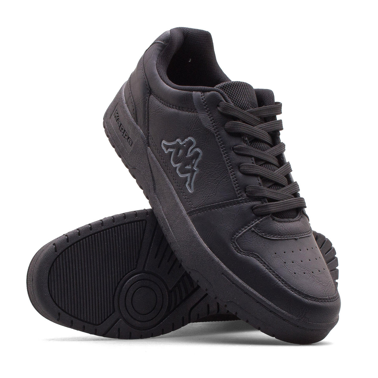 BUTY KAPPA CODA LOW 243405OC-1111 sportowe czarne uniseks eko skóra 36 2/7