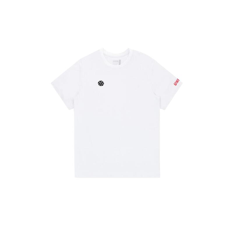 Shirt Padel Heren - Bal print, wit/zwart