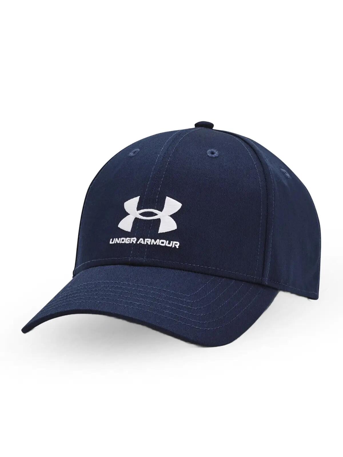 Gorra ajustable UA Branded Under Armour Azul marino noche y Blanco 4/4