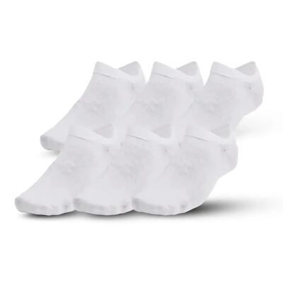 Dames essential noshow sokken (set van 6) (wit)