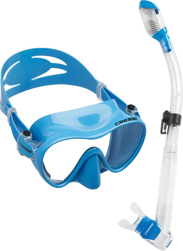 Cressi Zestaw Maska F1 + Fajka Supernova Dry zestaw do snorkelingu i nurkowania 3/3
